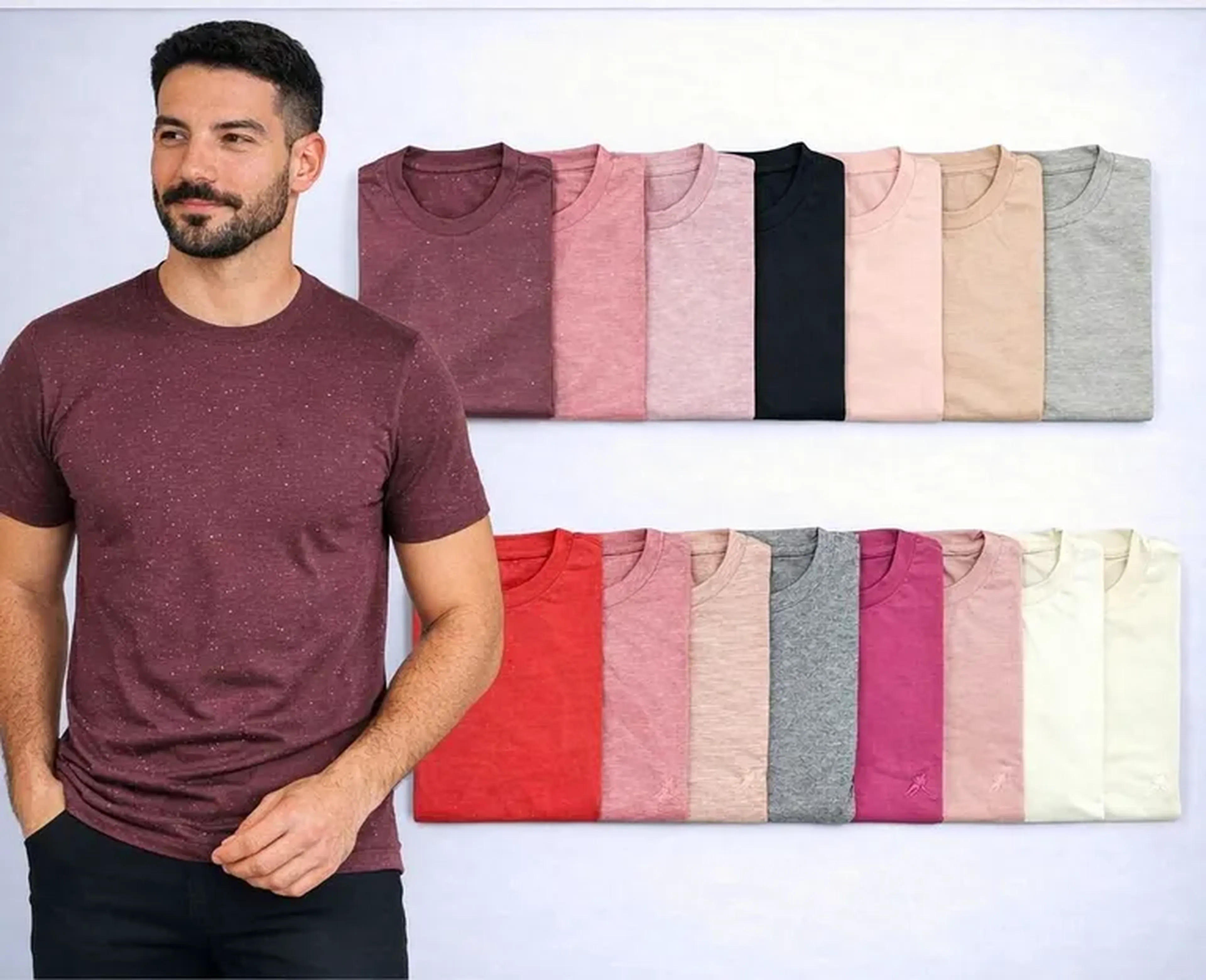 Camisa Básica - Cores Diversas - Tam. M imagem