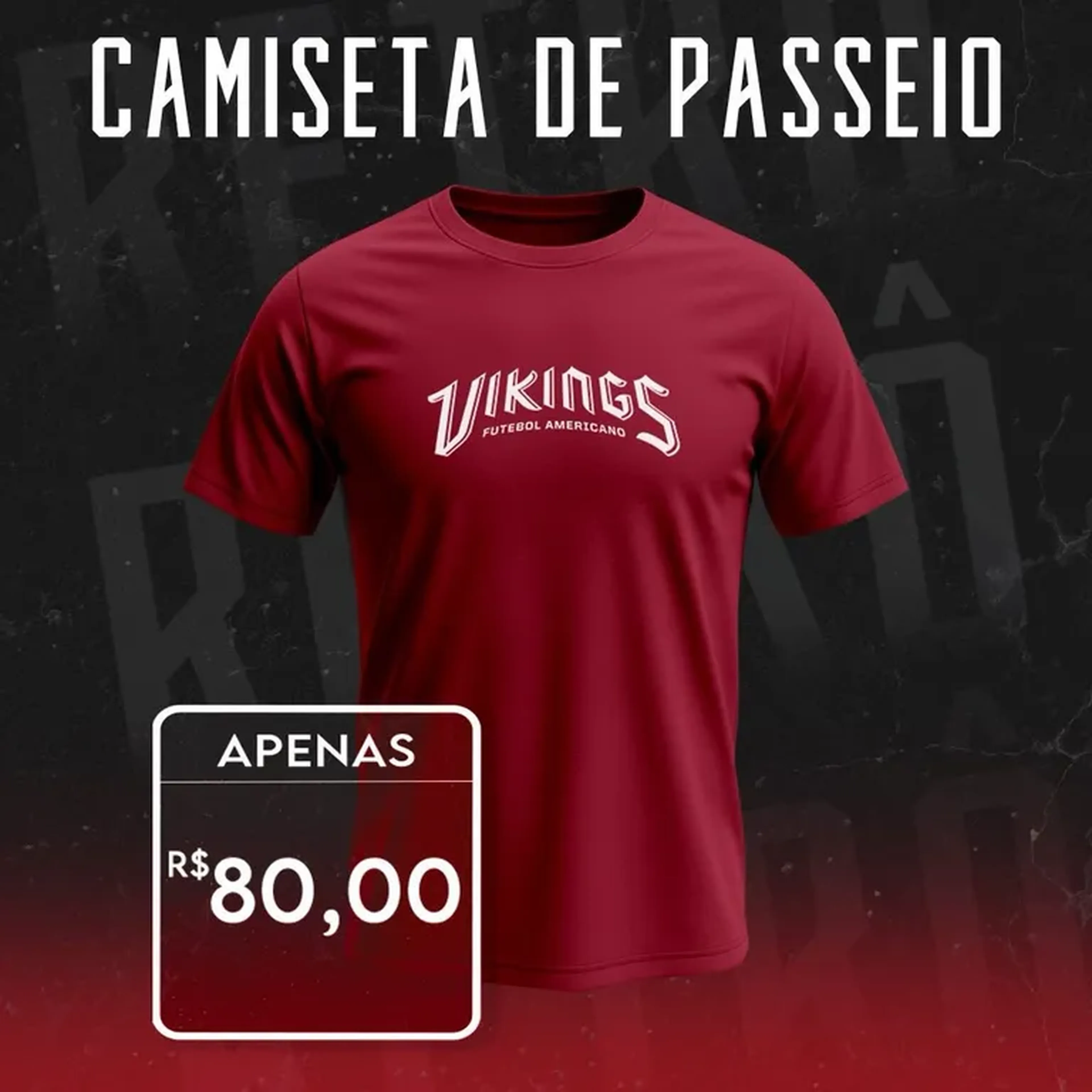 Camiseta de Passeio Bordô imagem