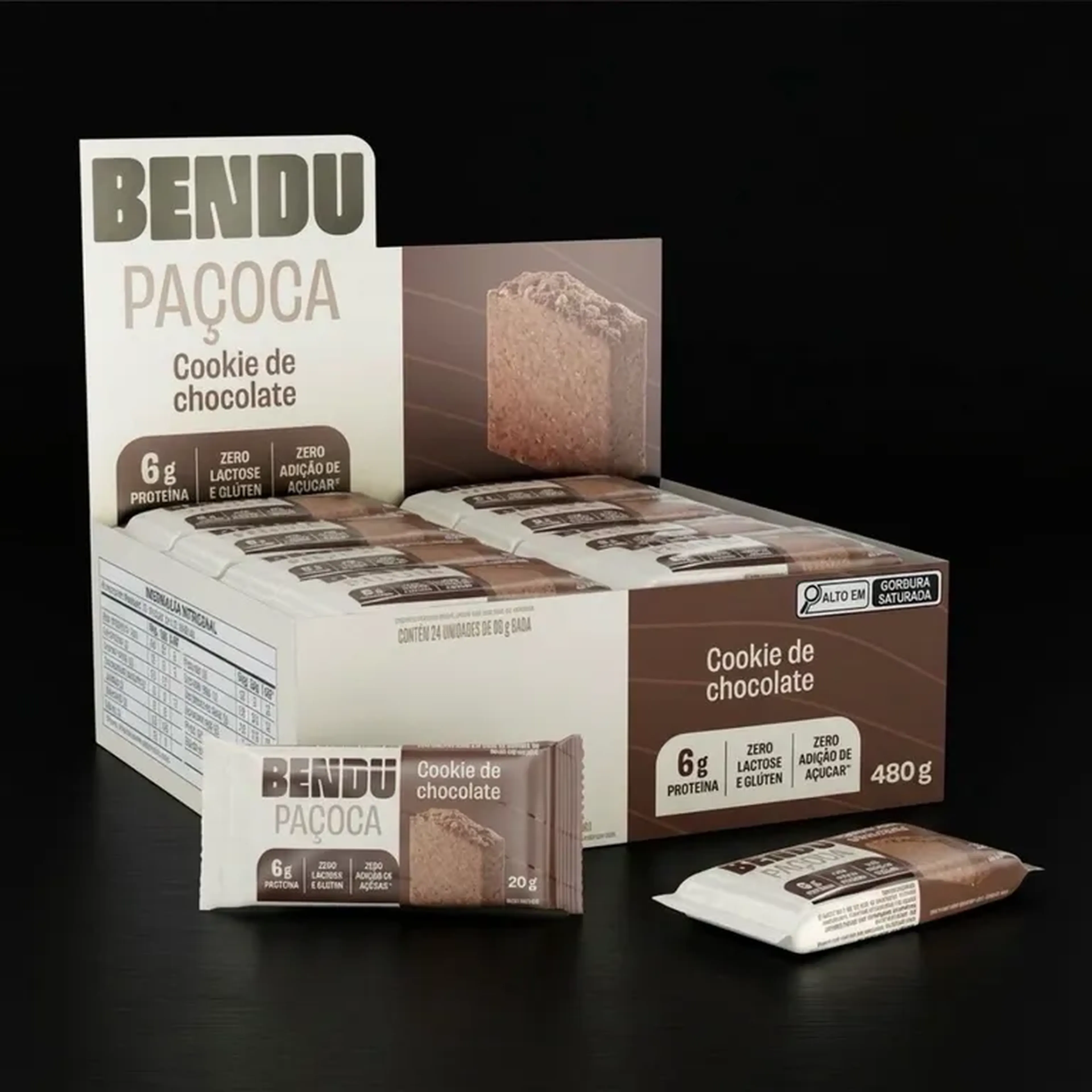 Paçoca de Cookies de chocolate- Bendu imagem