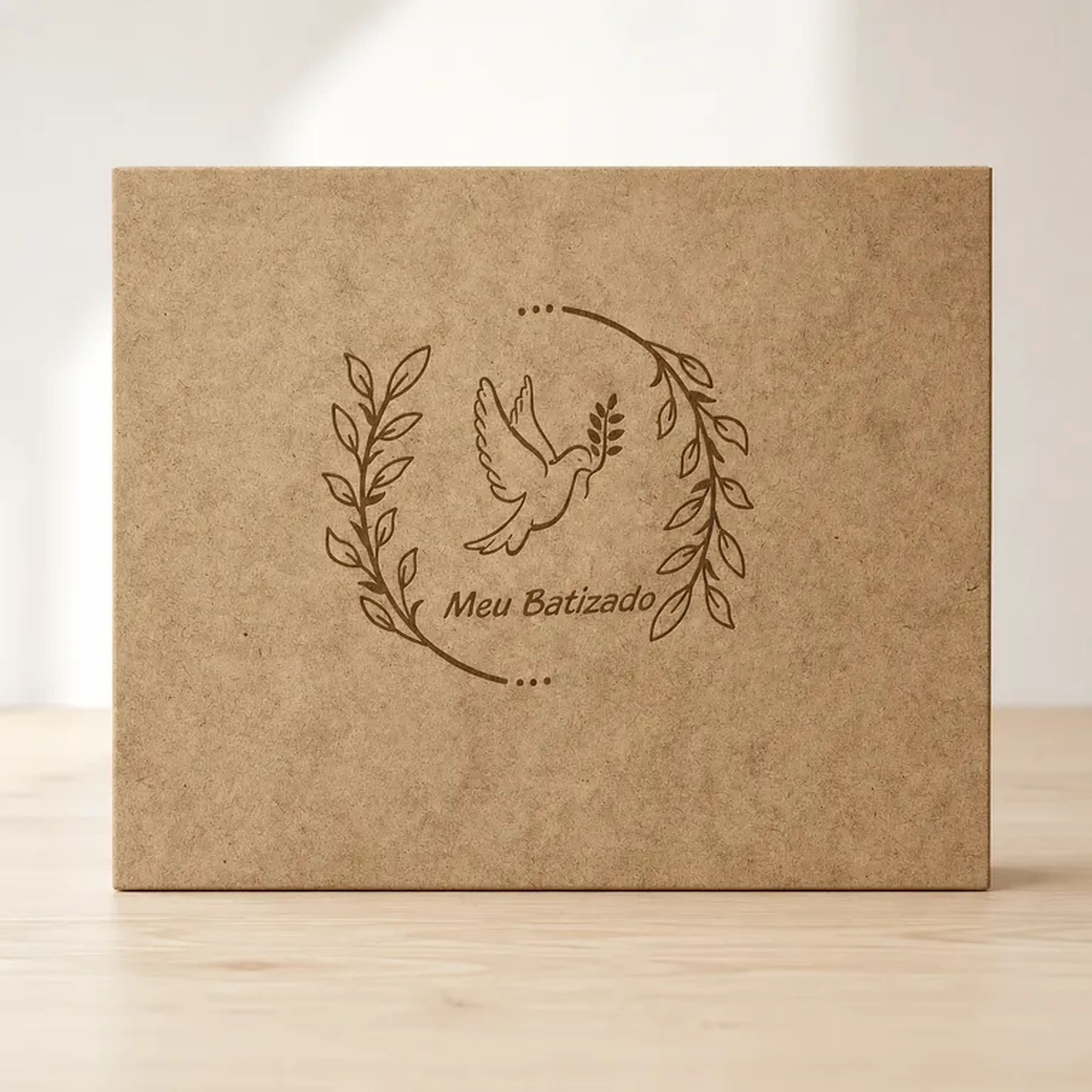 Caixa MDF Para 2 Canecas - Laser imagem