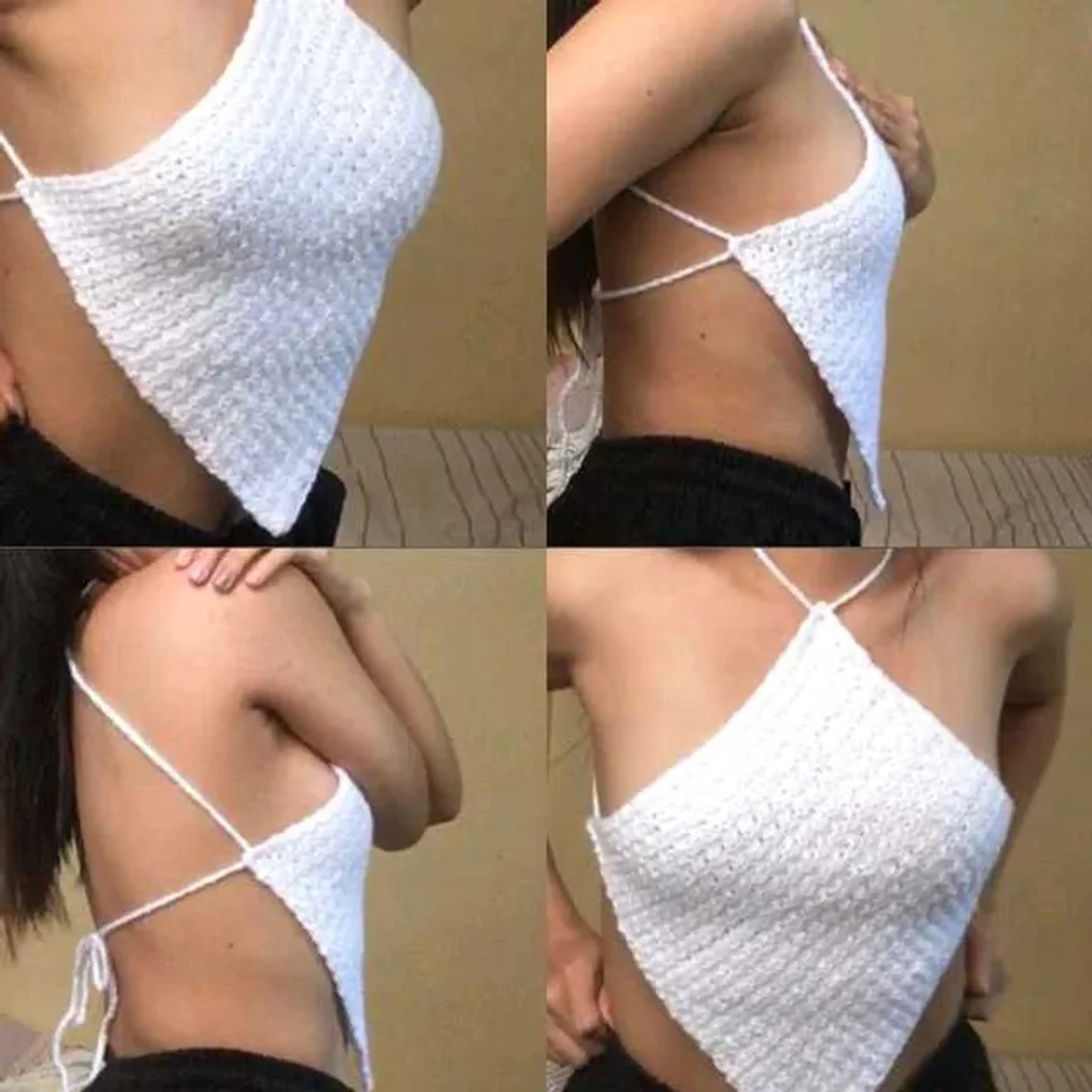 Cropped de Crochê imagem