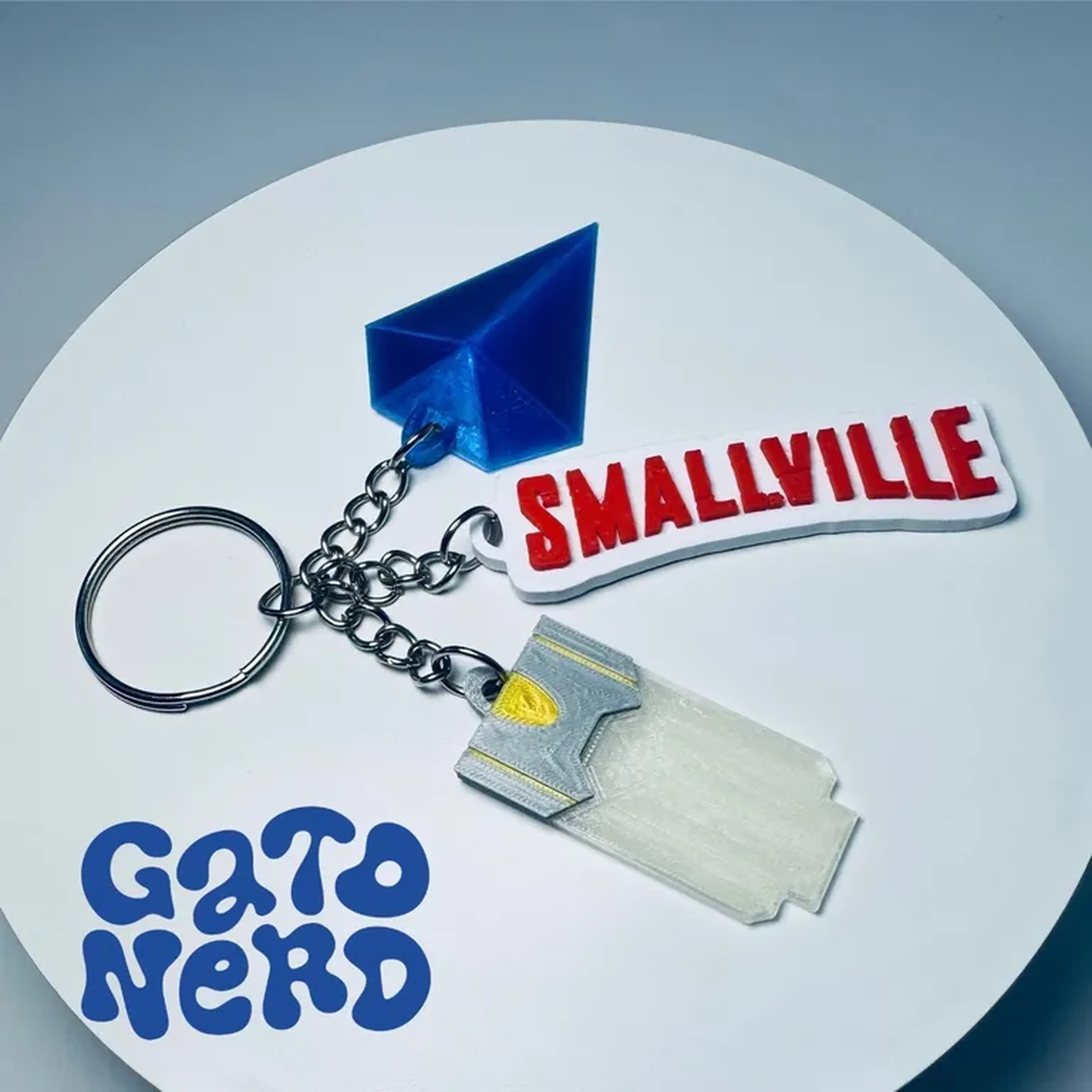 Chaveiro Coração da nave + Cristal do conhecimento | SMALLVILLE imagem