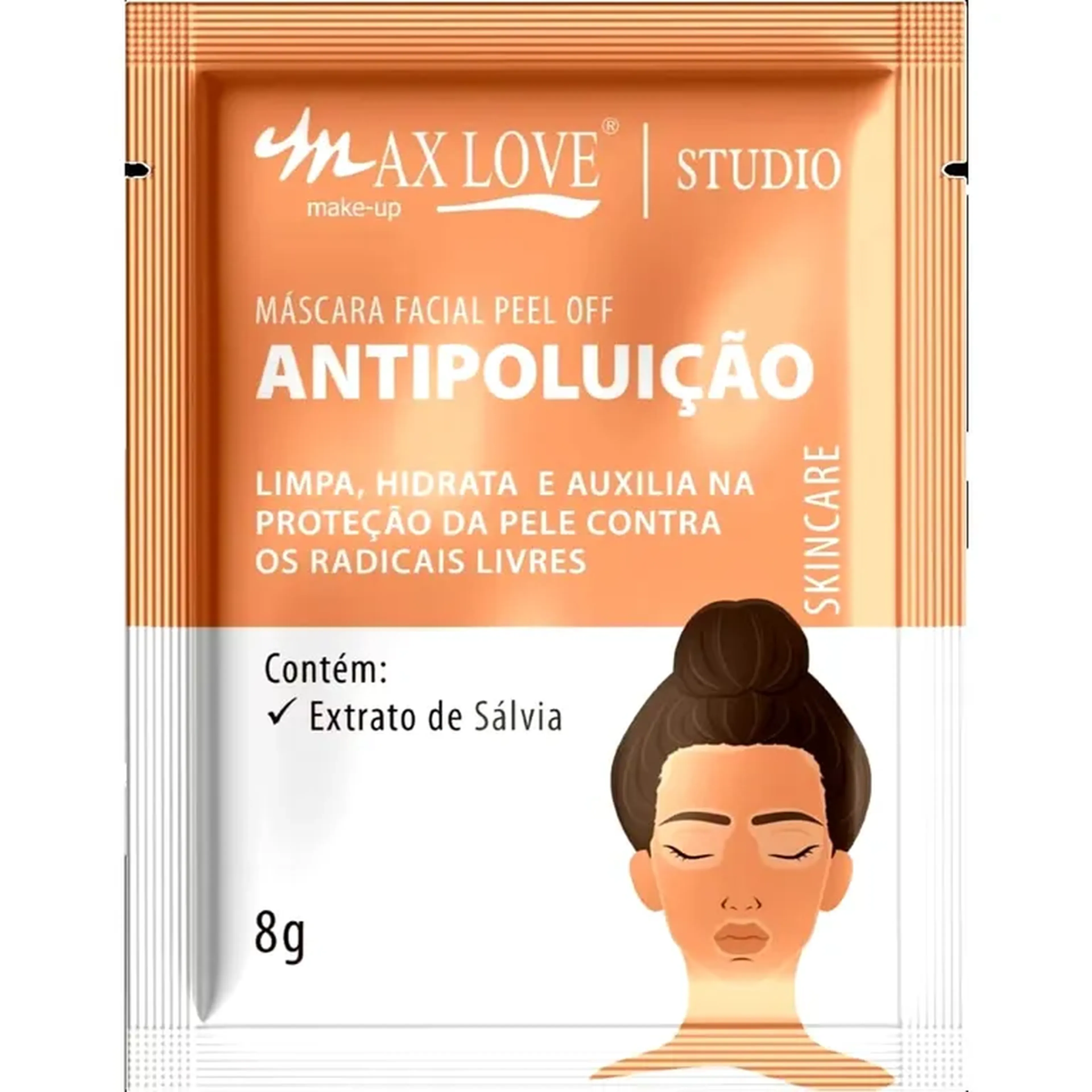 Máscara fácil peel off Antipoluição skincare Max L imagem