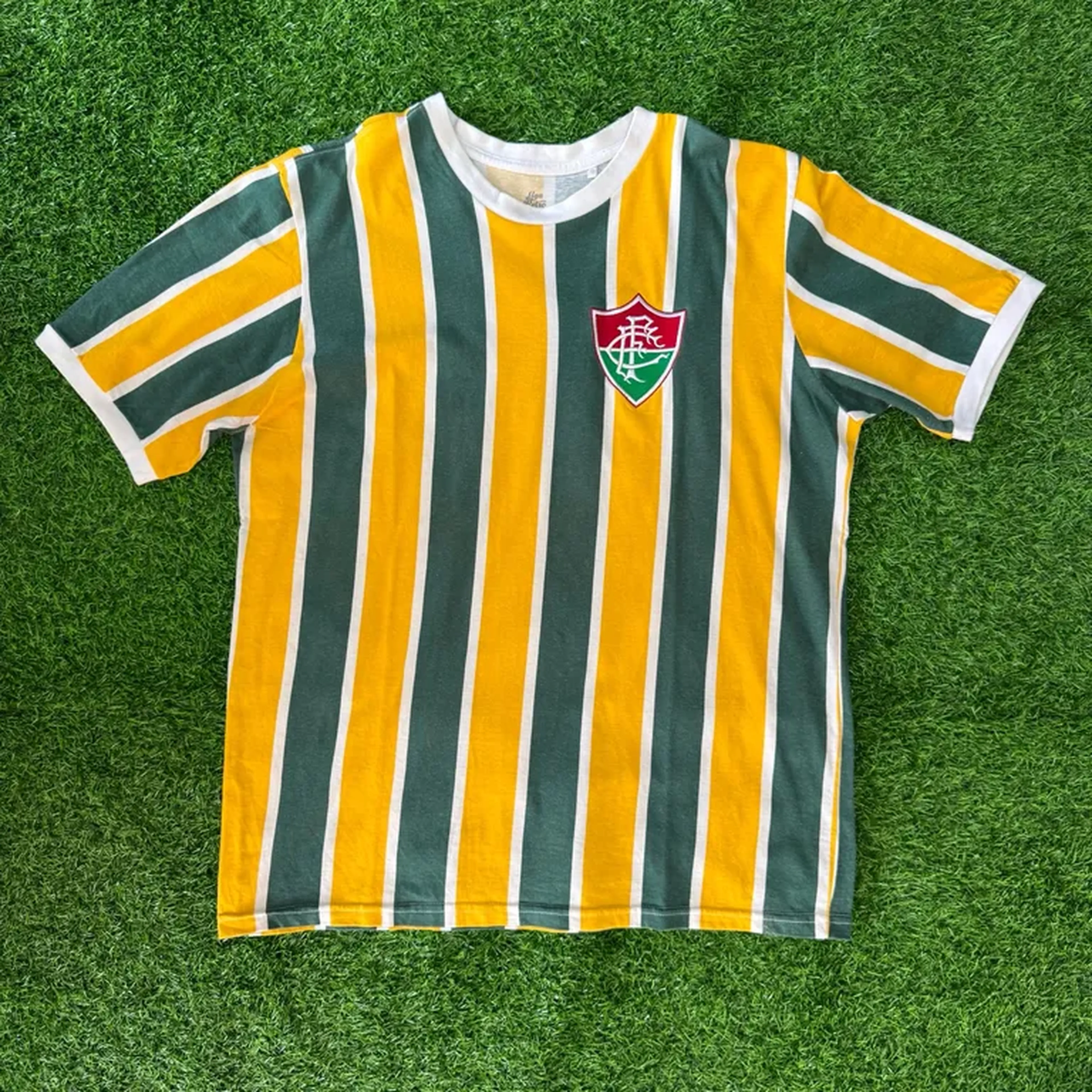 Camisa Fluminense Liga Retrô Tricolor Brasil GG imagem