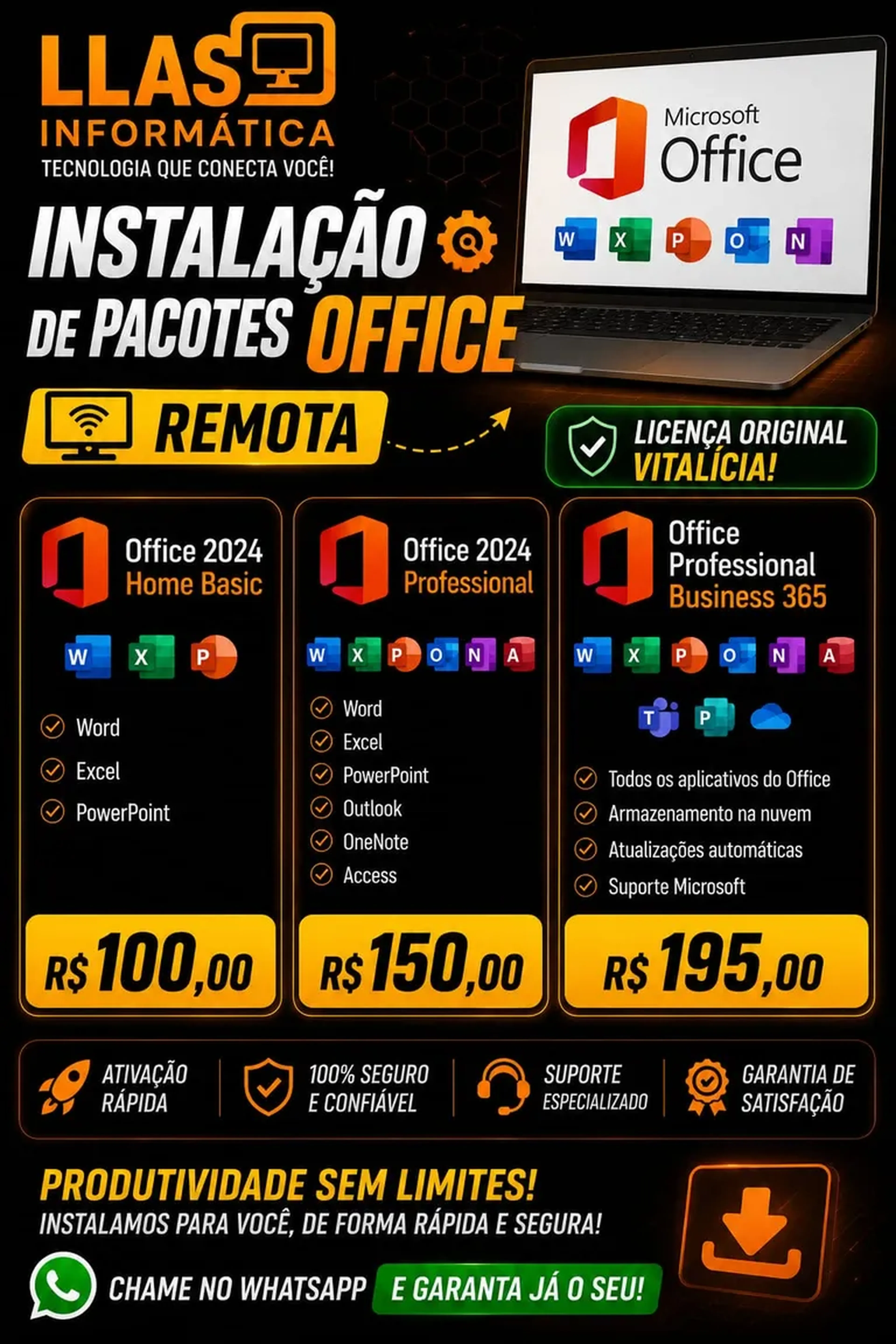 PACOTES OFFICE 365 imagem
