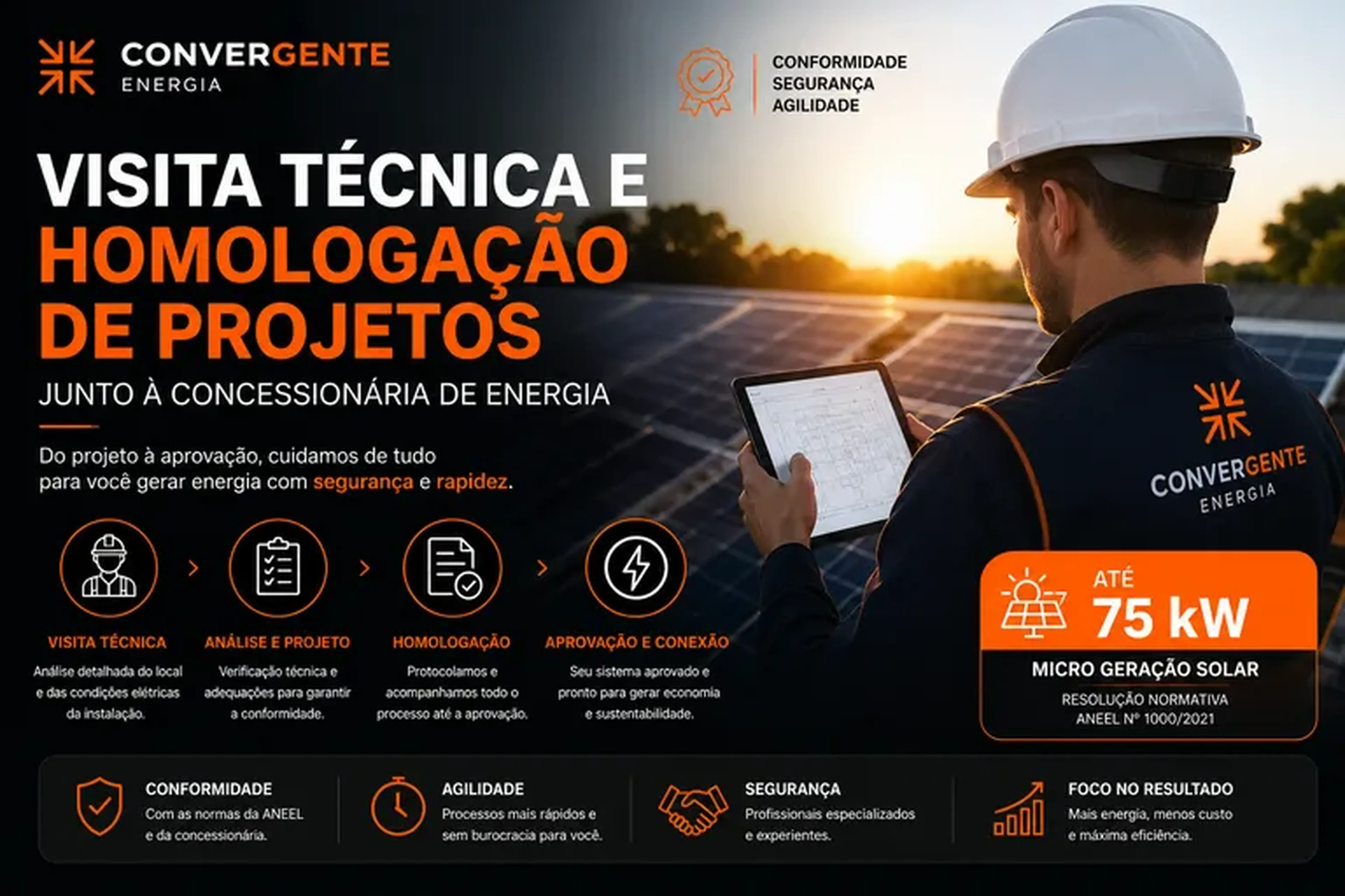 Visita Técnica Instalação Fotovoltaica imagem