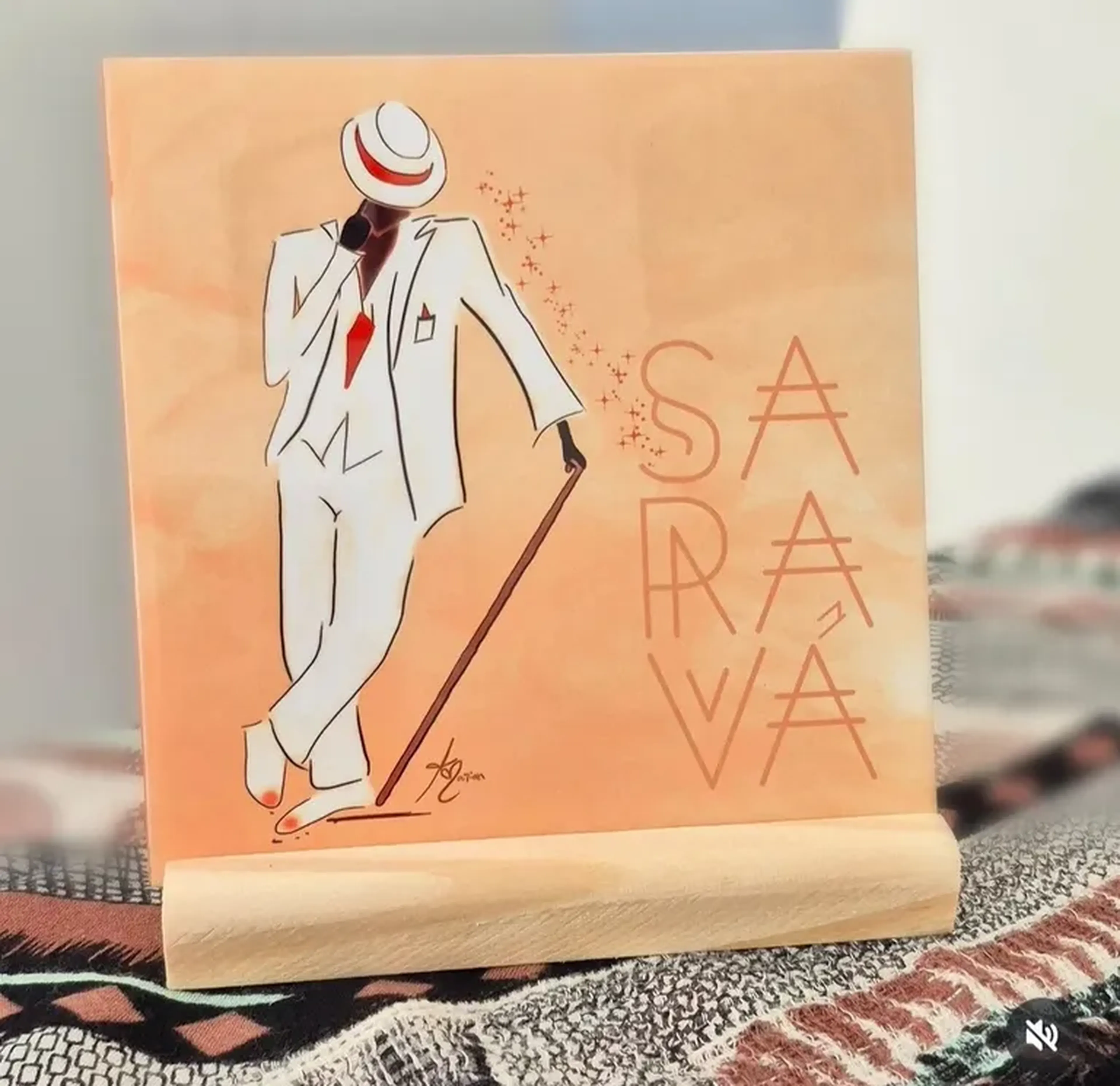 Azulejo Saravá seu Zé imagem