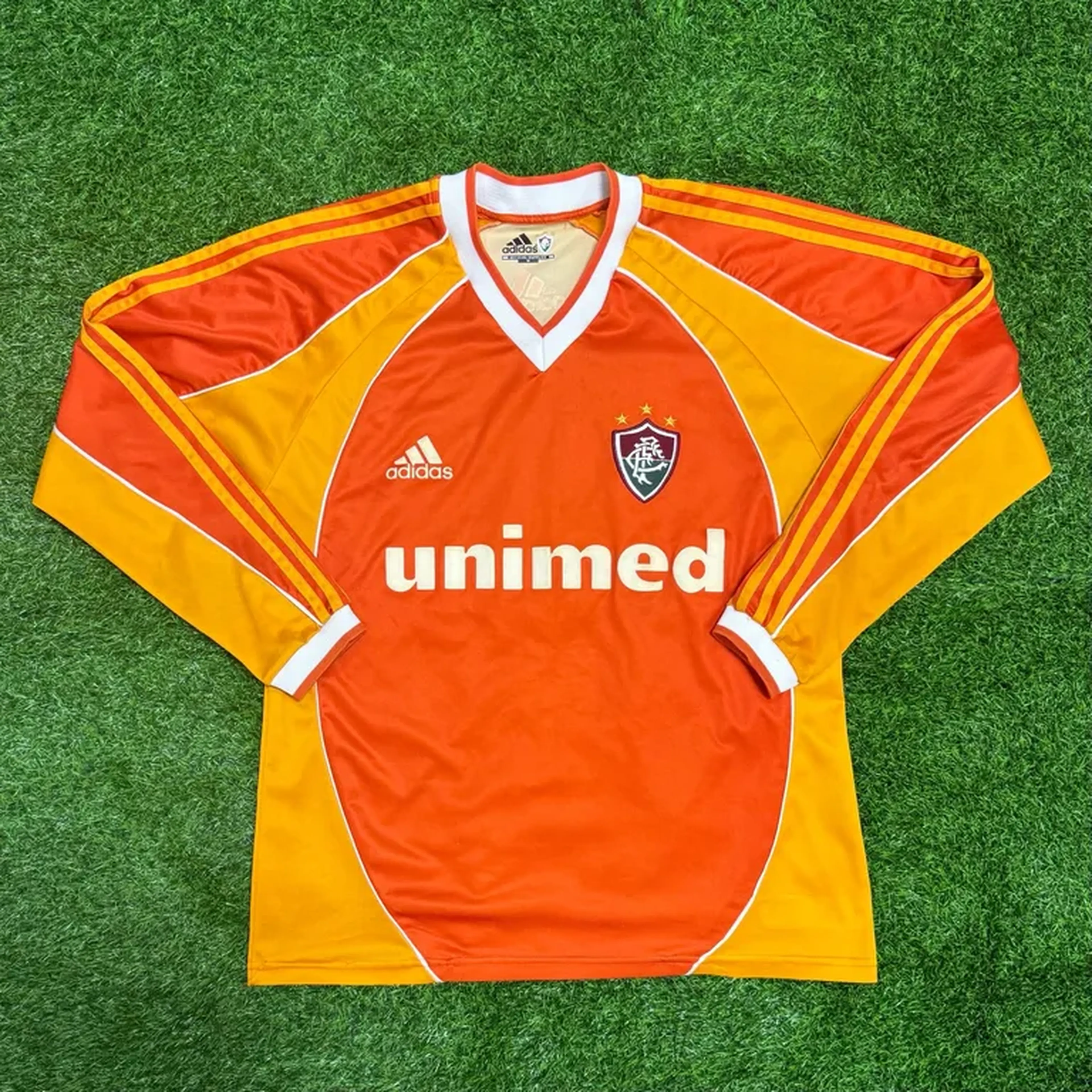 Camisa Fluminense Adidas Manga Longa 2002 - Veste G imagem