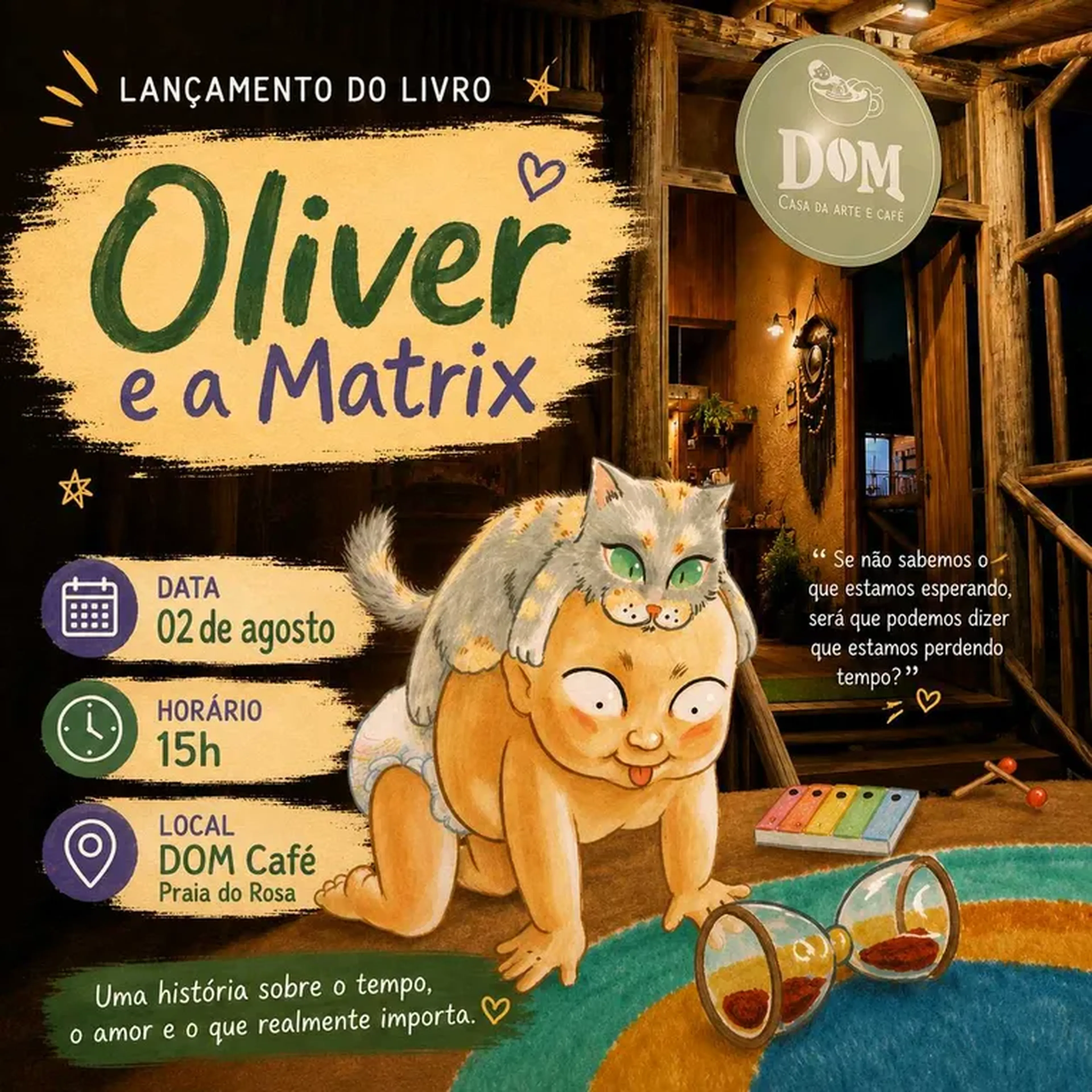 Lançamento do livro: Oliver e a Matrix - 02 agosto imagem