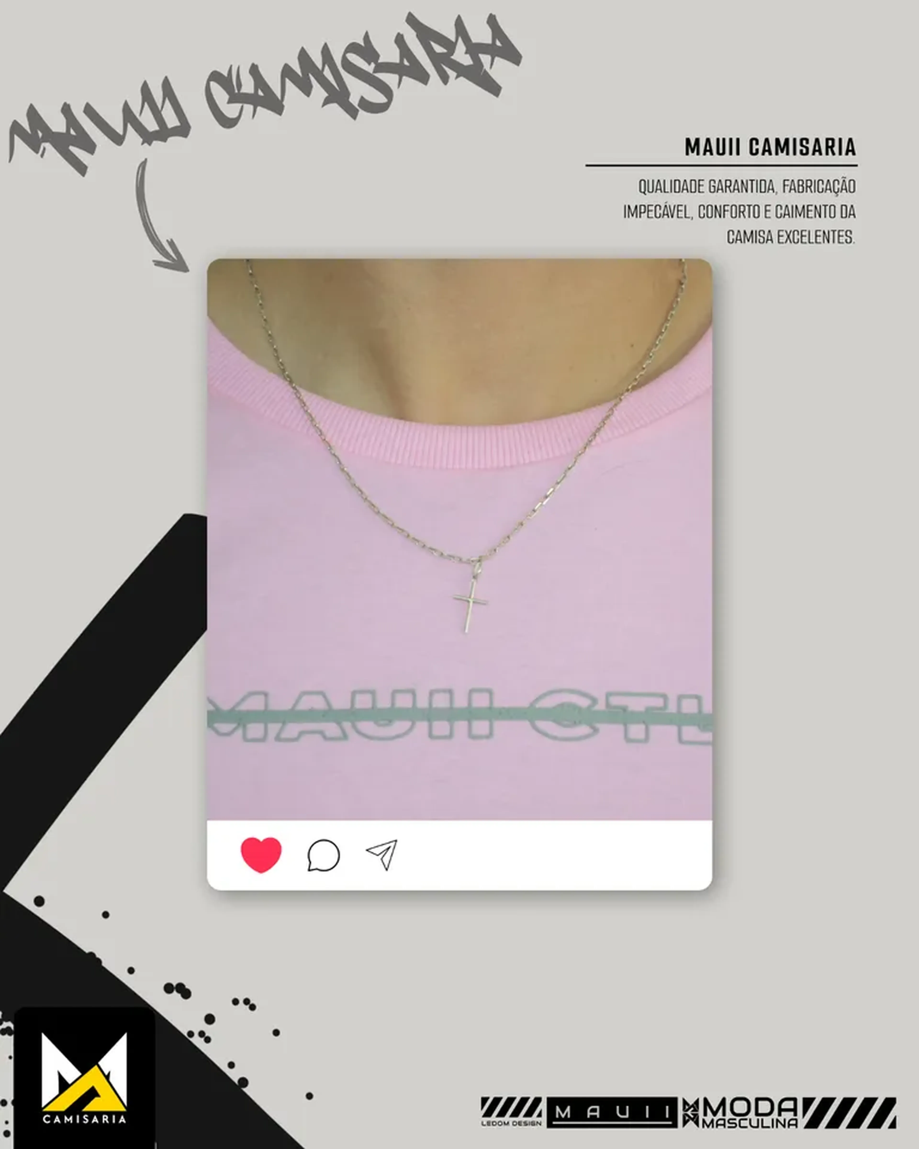 CAMISA MAUII - ROSA (A PARTIR DE 20 PEÇAS) imagem