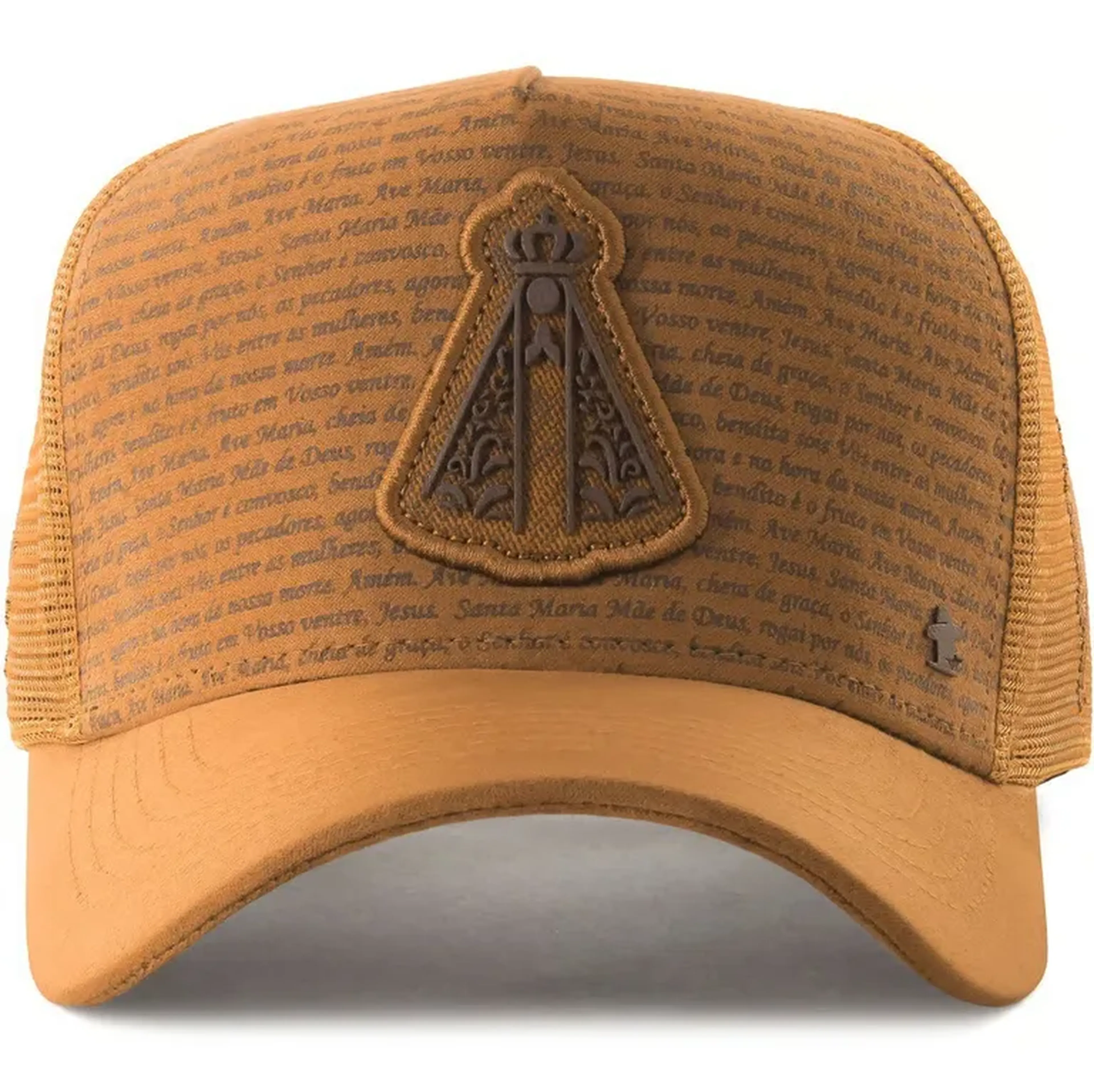 Boné Sacudido's Aparecida - Suede Caramelo - Oração imagem