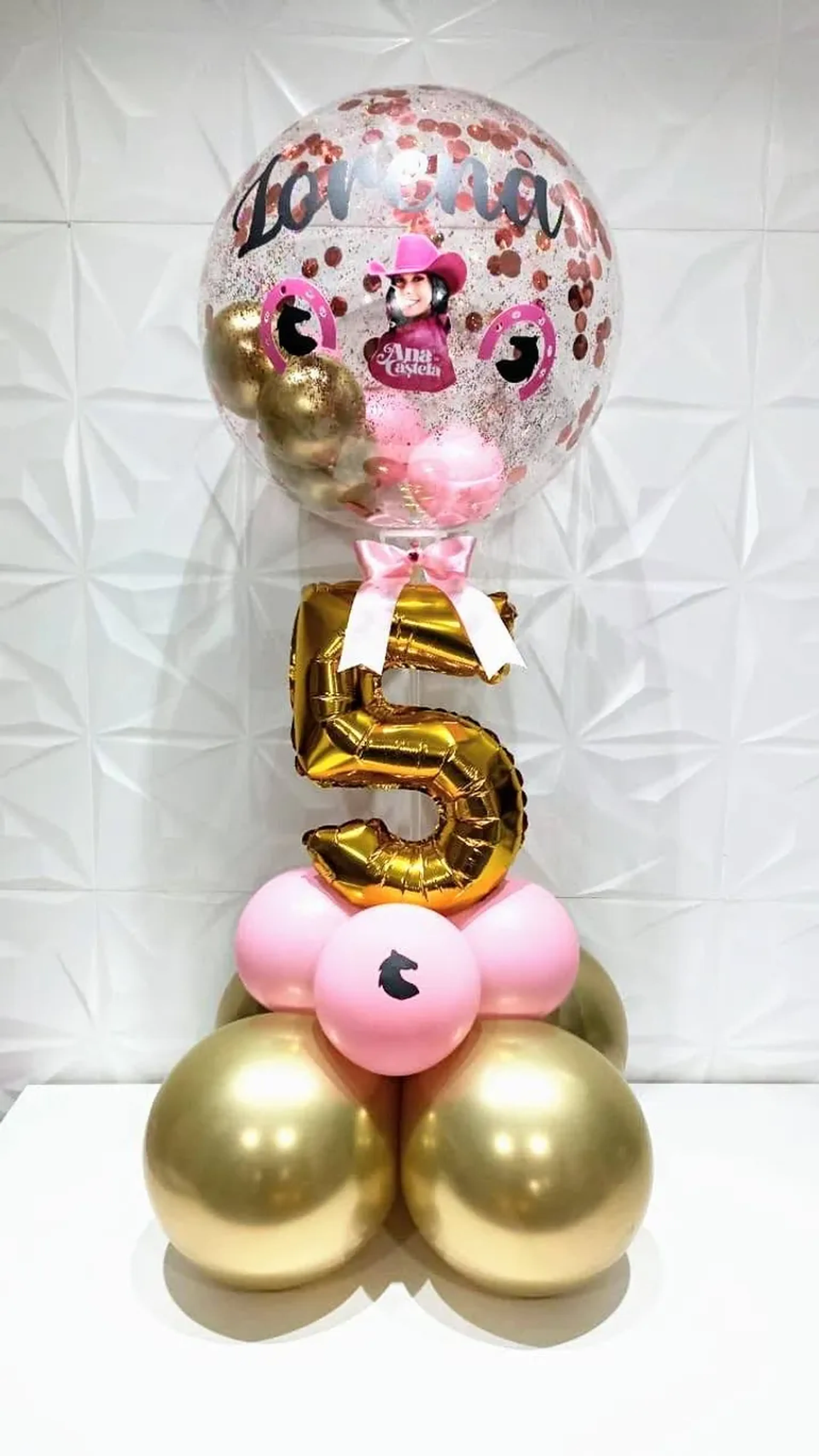 Balão Personalizado Bobble com balão de número 04 imagem