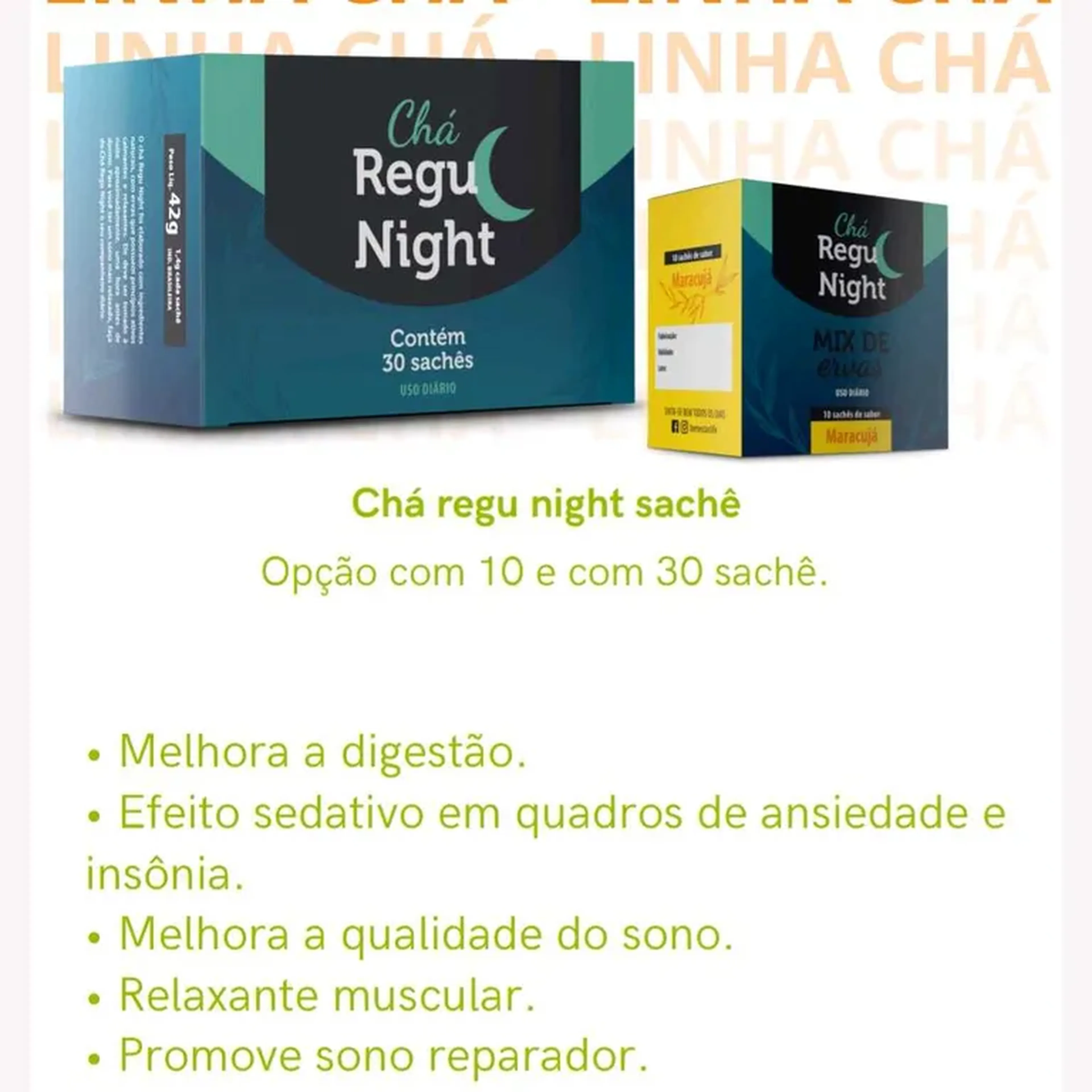 Chá Regu Night 30 sachês imagem