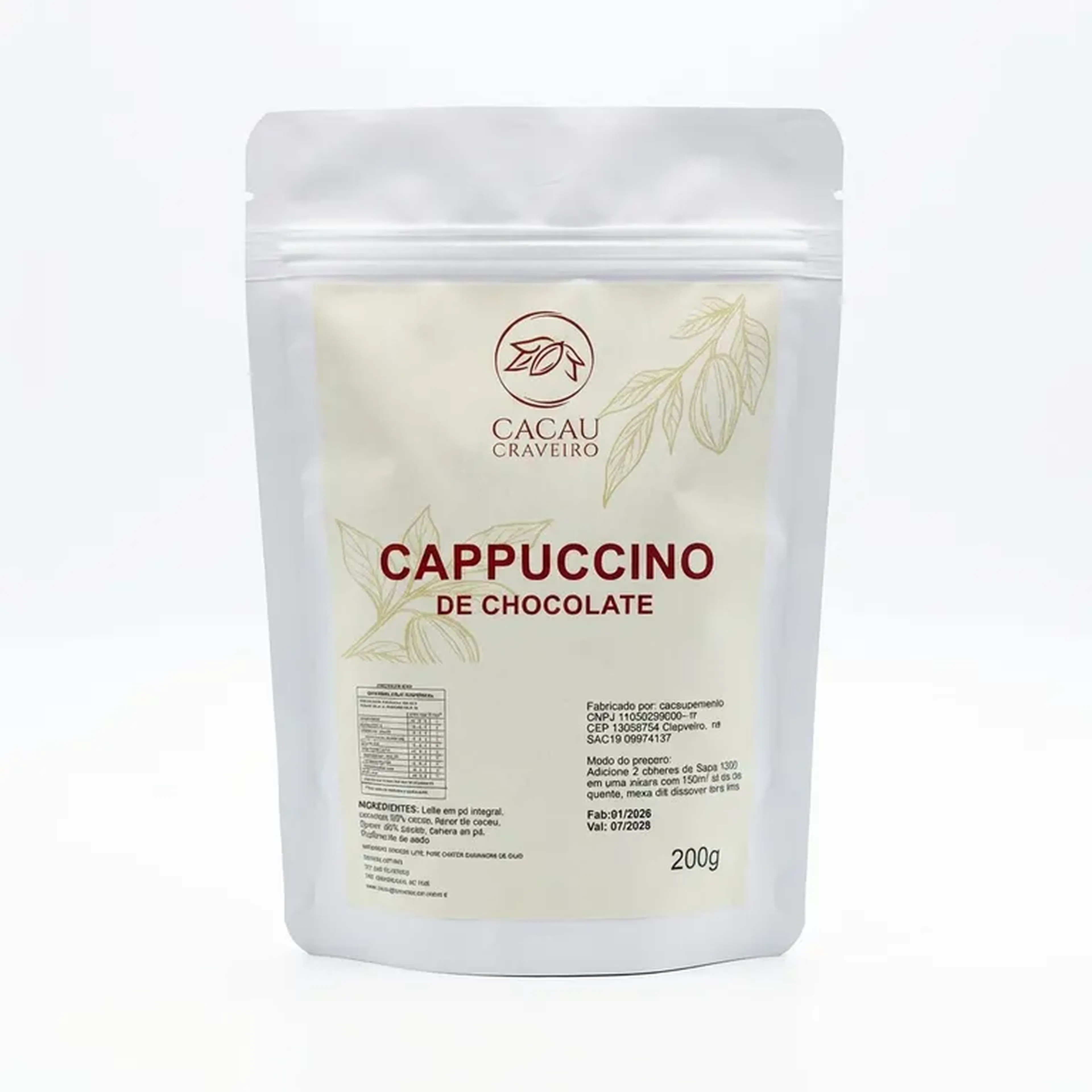 cappuccino de chocolate imagem