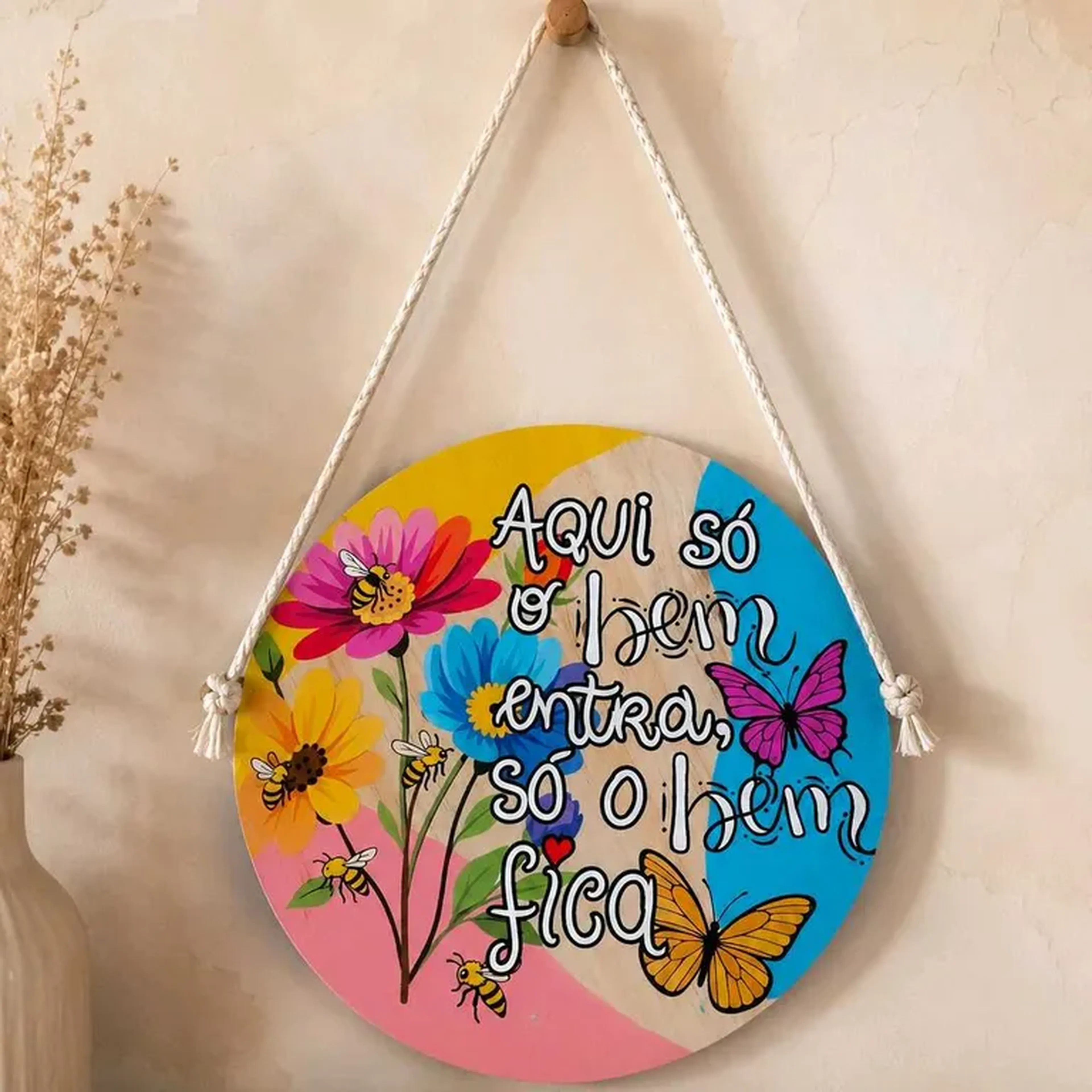 PLACA DECORATIVA REDONDA #02✓ imagem