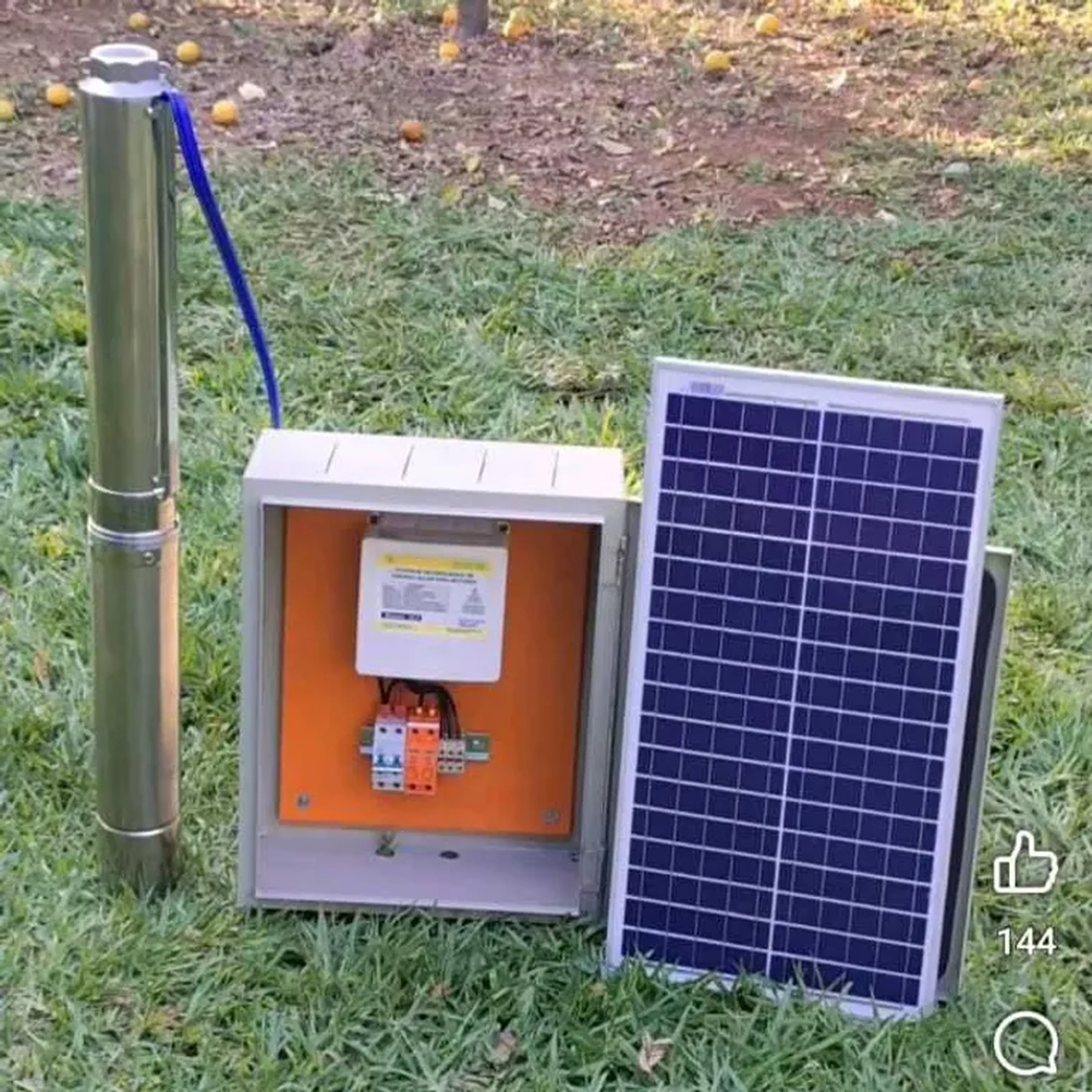 Kit bomba solar 3 cv 220v, até 16,000 LH 72 mca + FRETE imagem