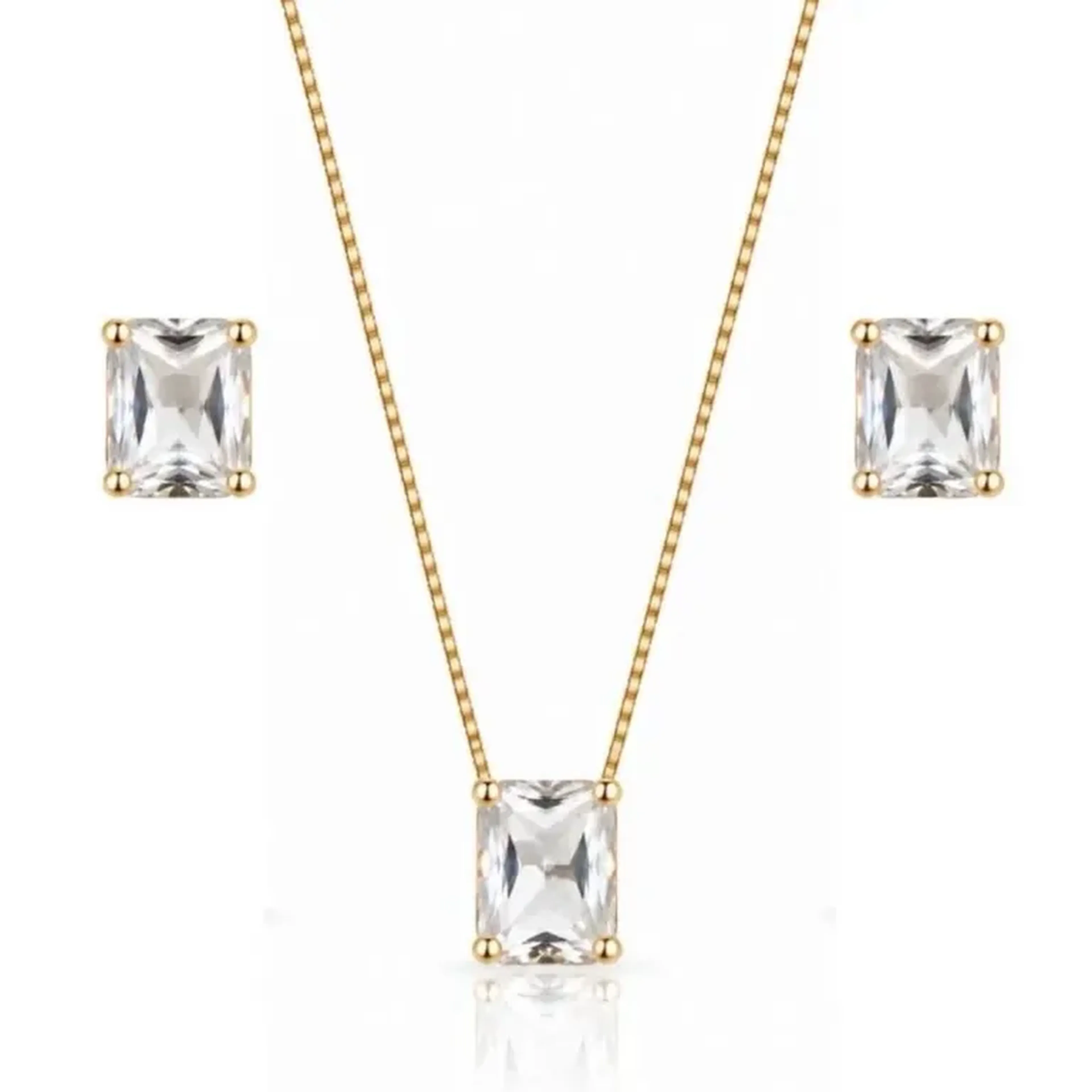 Conjunto Retangular Cristal imagem