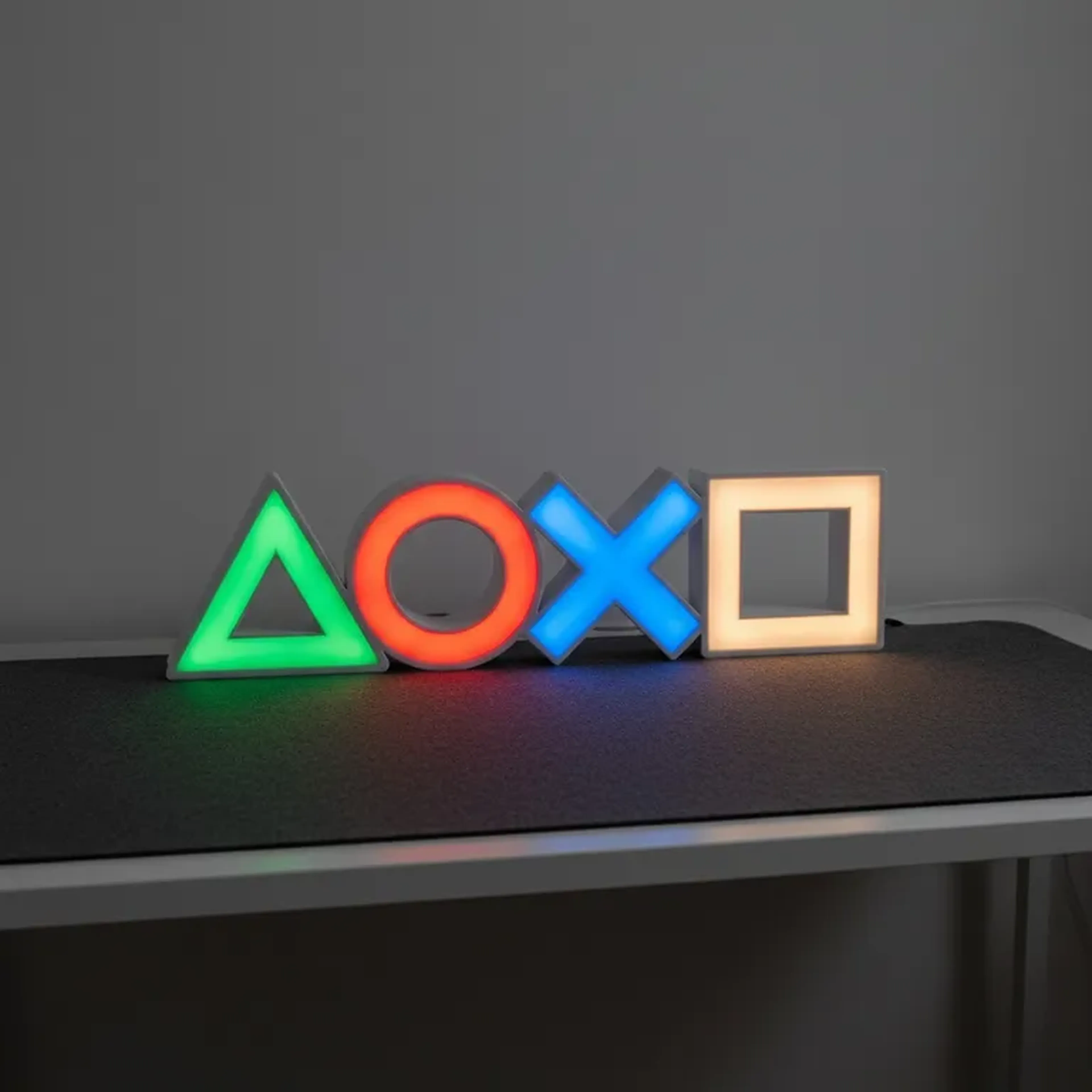 Letreiro Luminária Gamer Playstation Icones LED Decorativa Bivol imagem