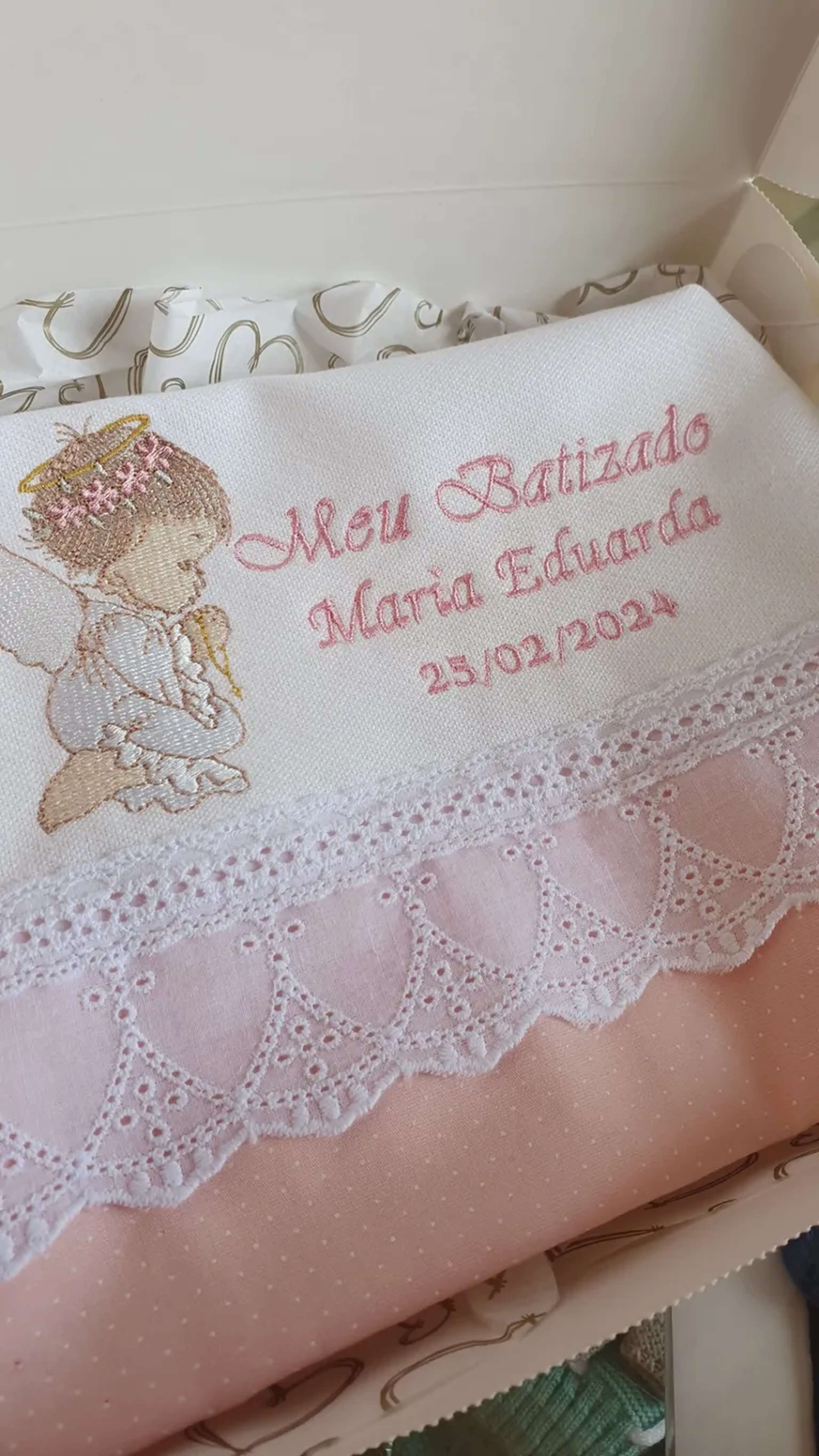 Toalinha batizado imagem