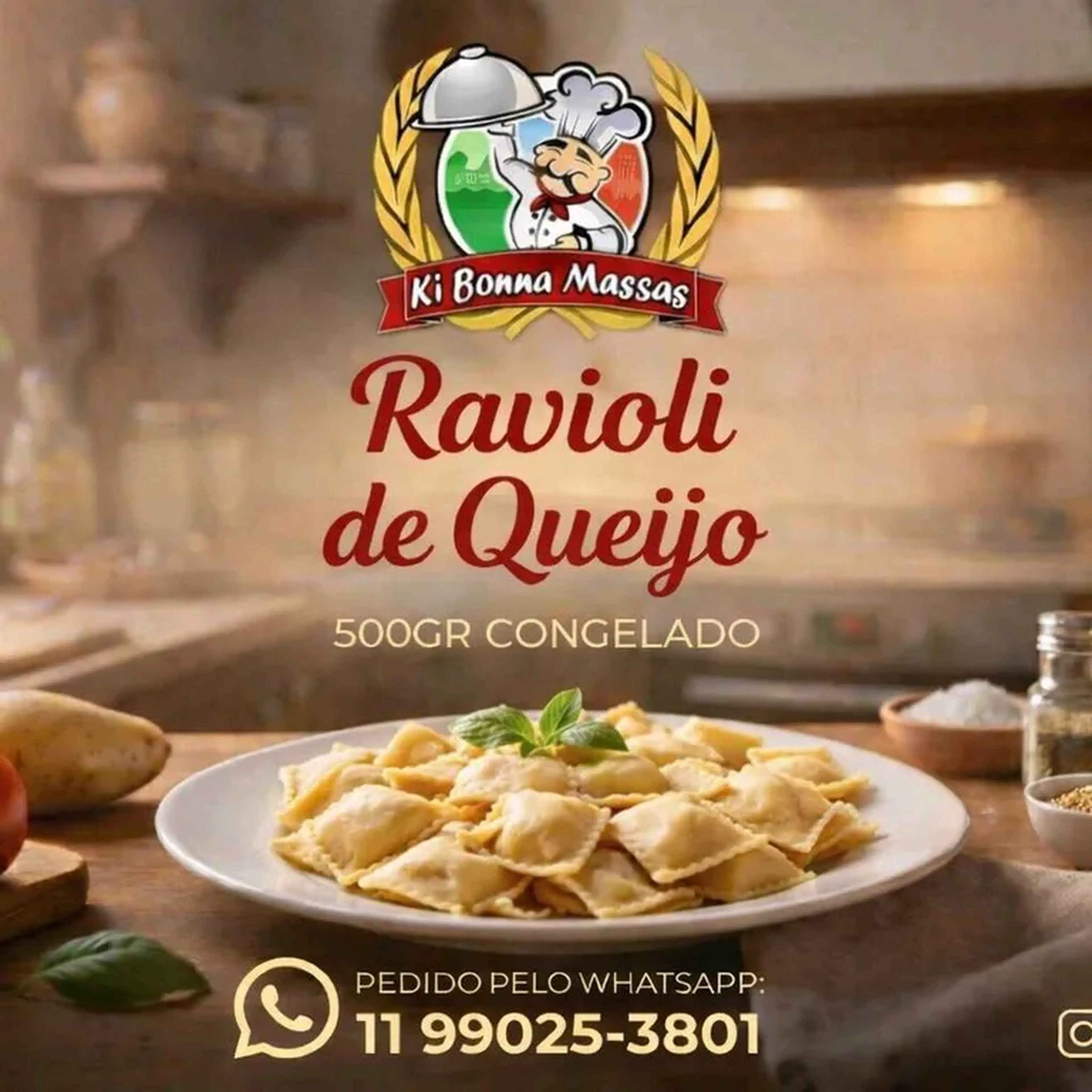 Ravioli de queijo imagem