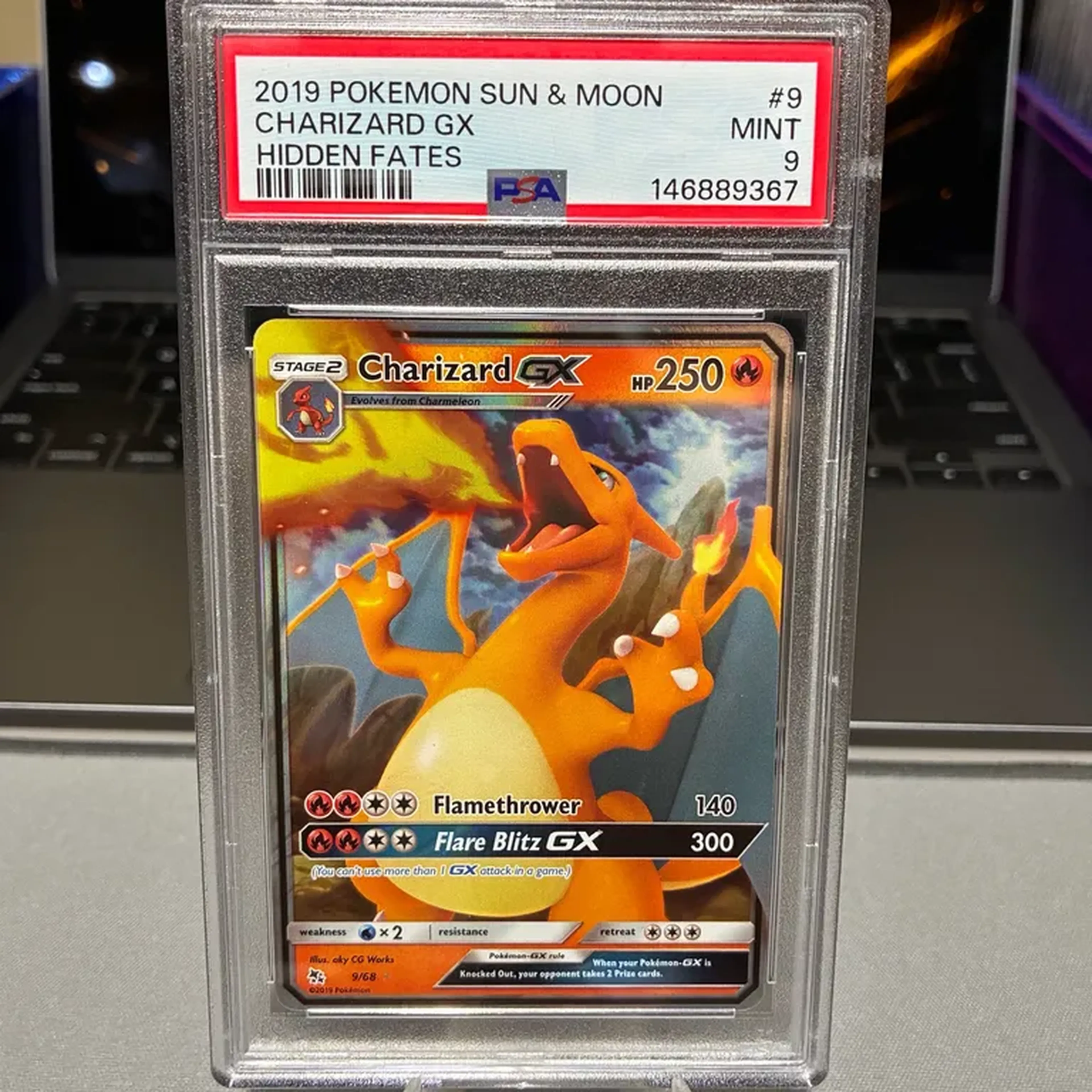 Charizard GX PSA 9 imagem