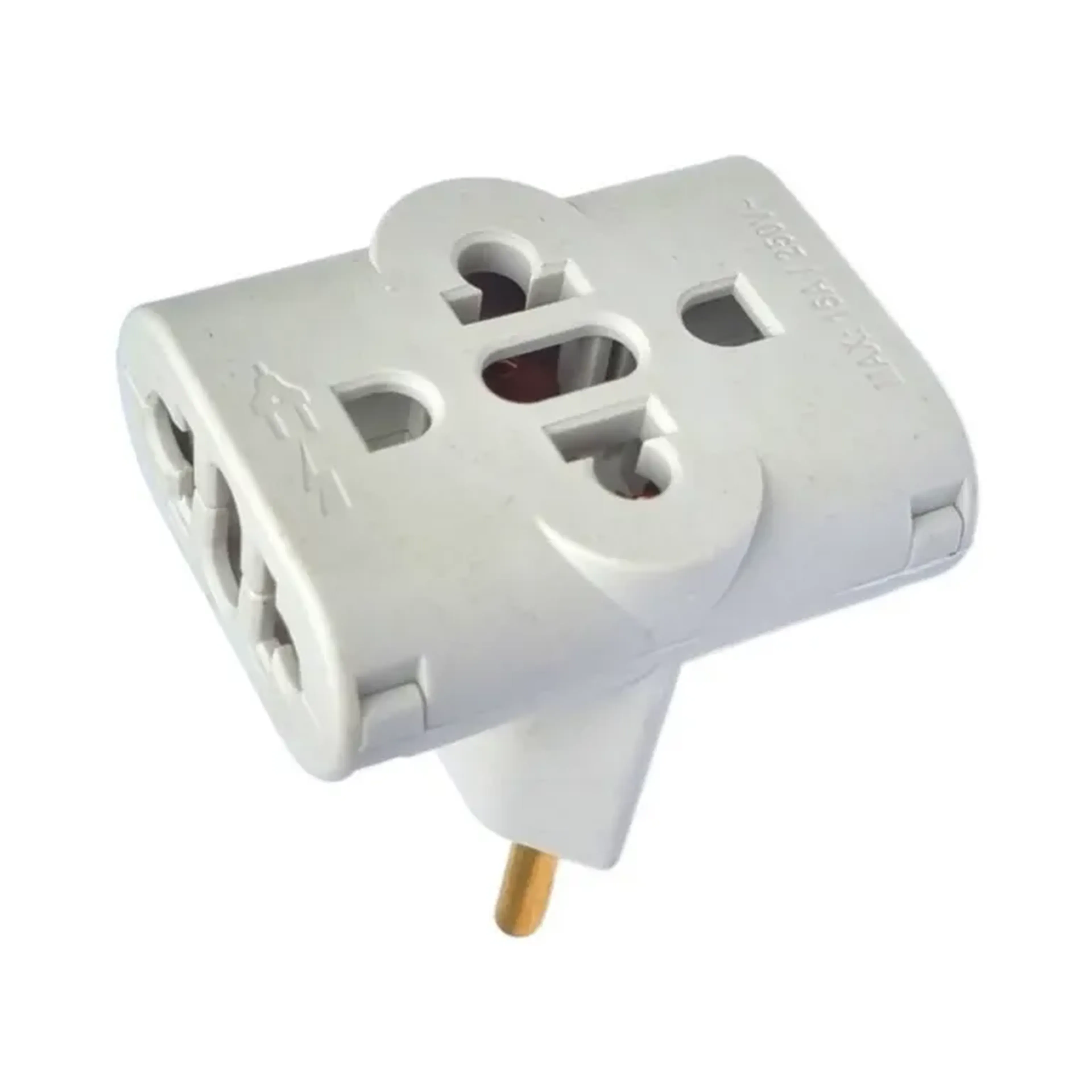 Adaptador de Tomada Benjamin Tê 3 Saídas 10A 20A GEN0003 imagem
