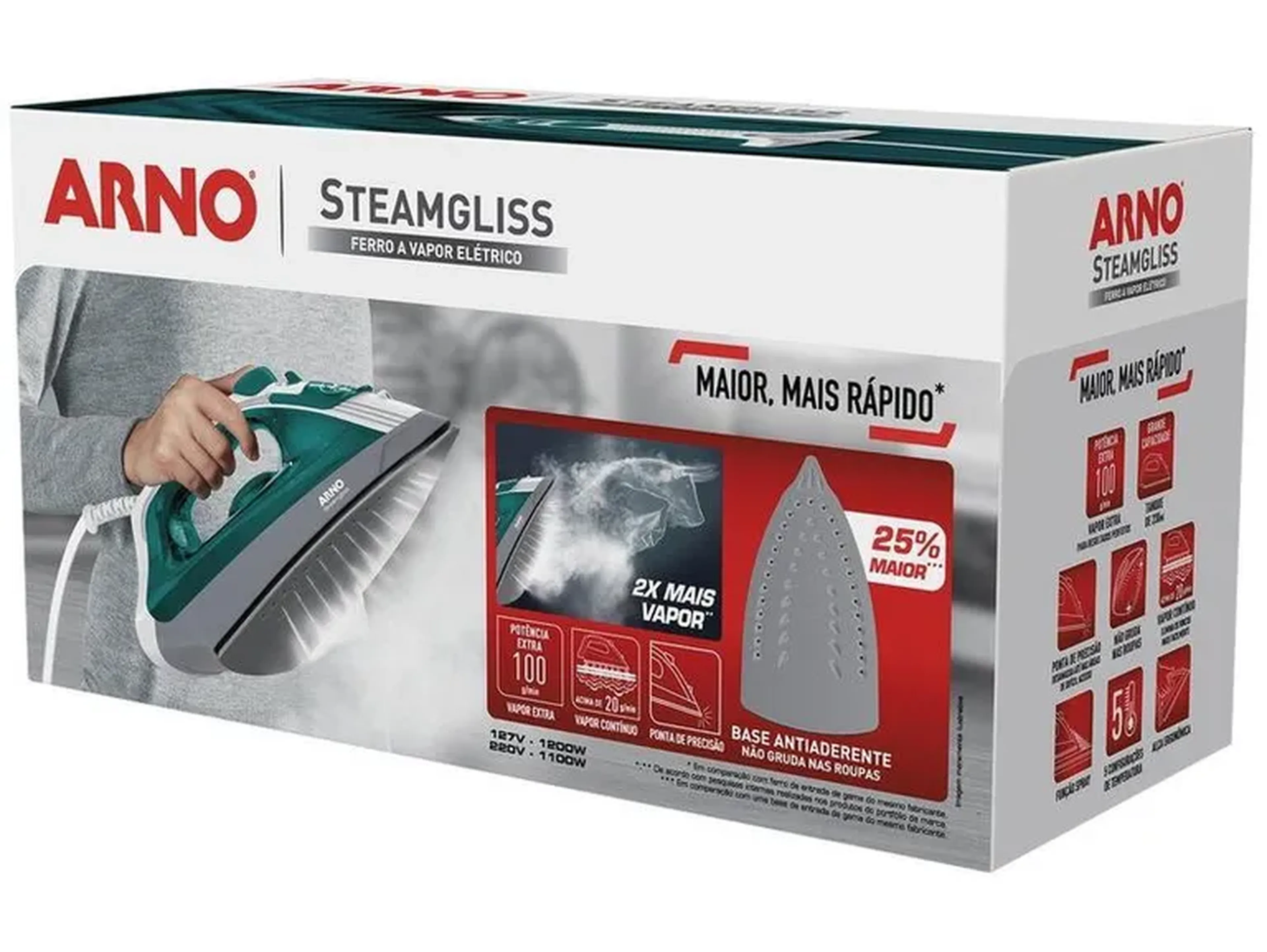 Ferro de Passar Roupa a Vapor e a Seco Arno imagem