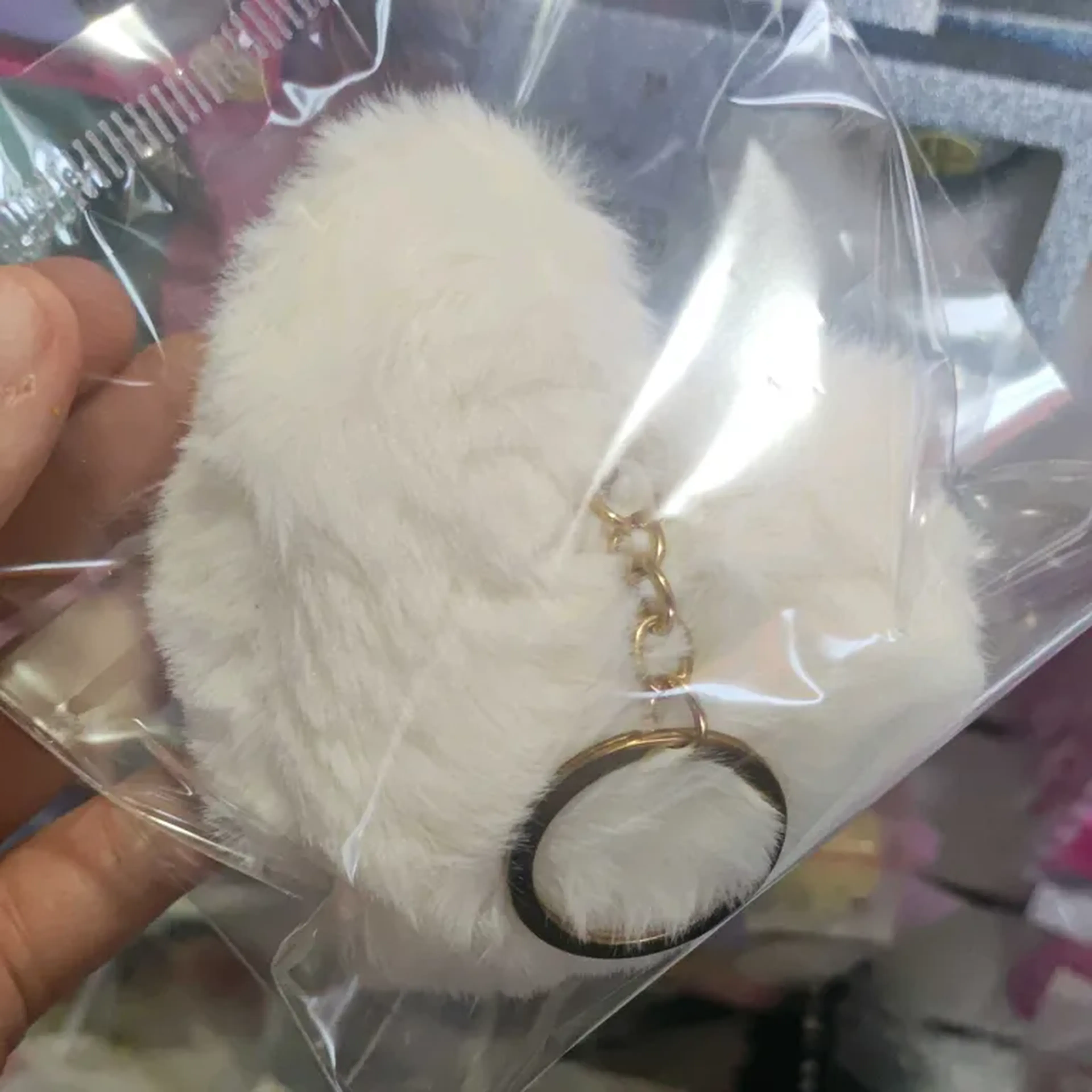 Chaveiro pompom imagem
