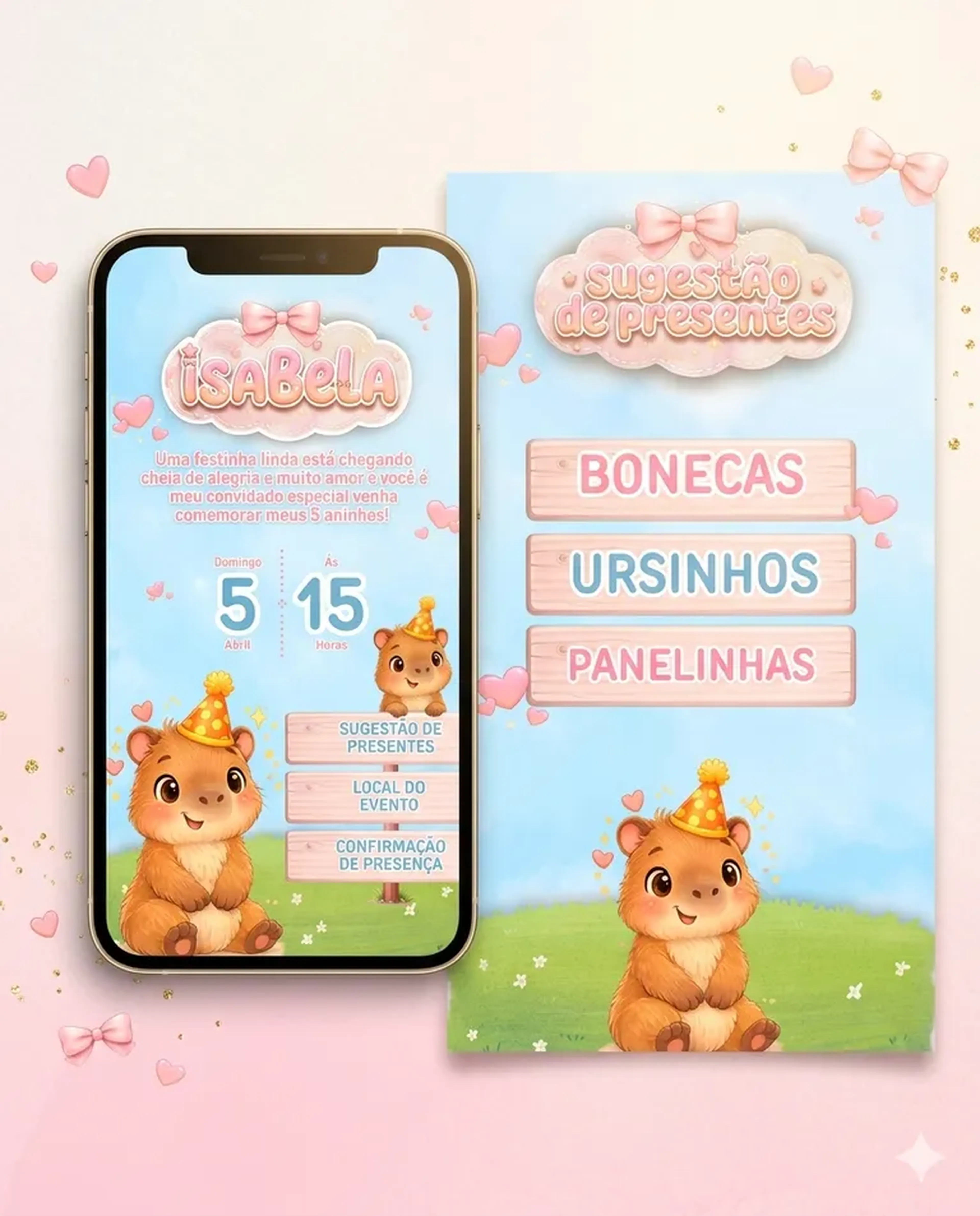 Convite digital interativo personalizado imagem