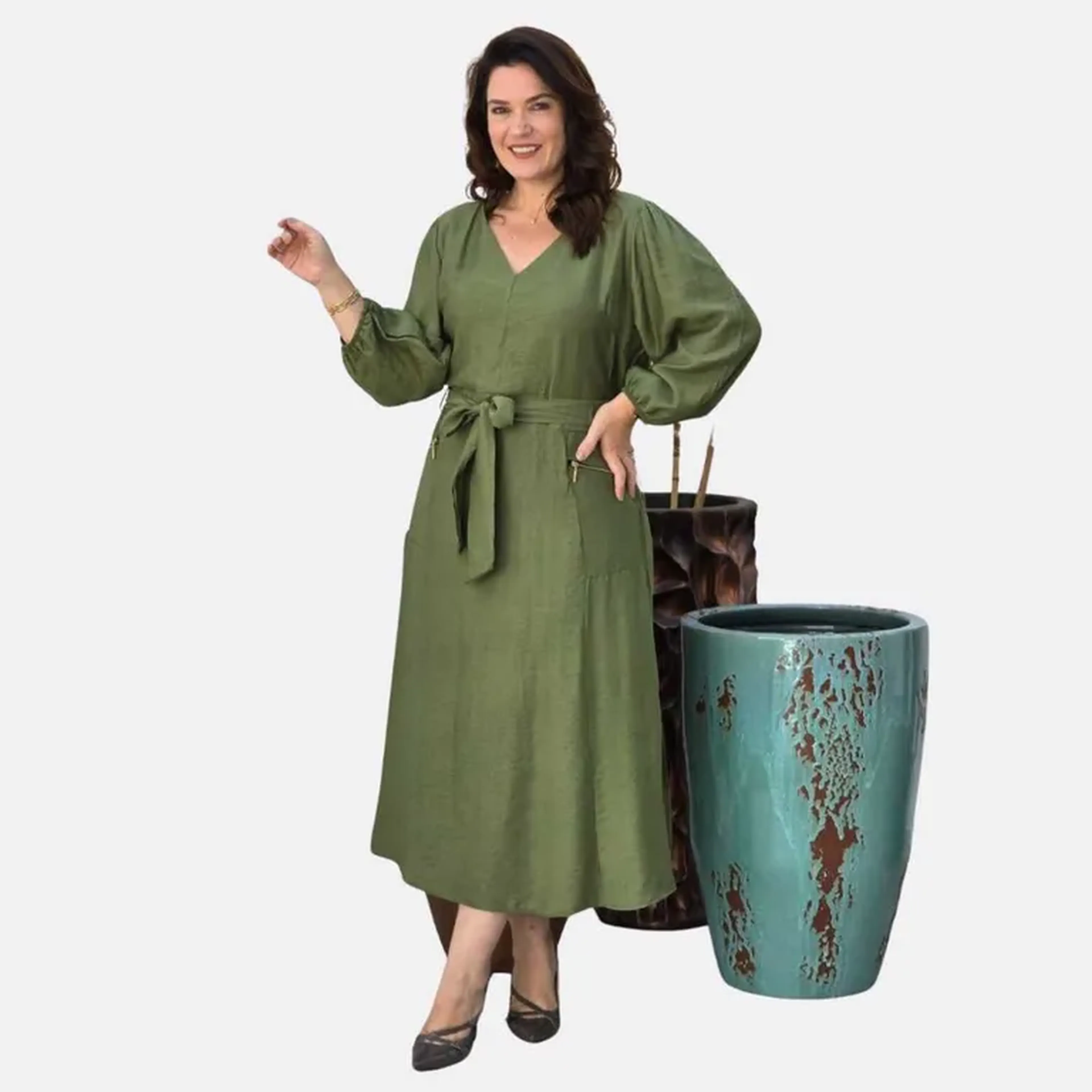Vestido Viscose com Poliamida imagem