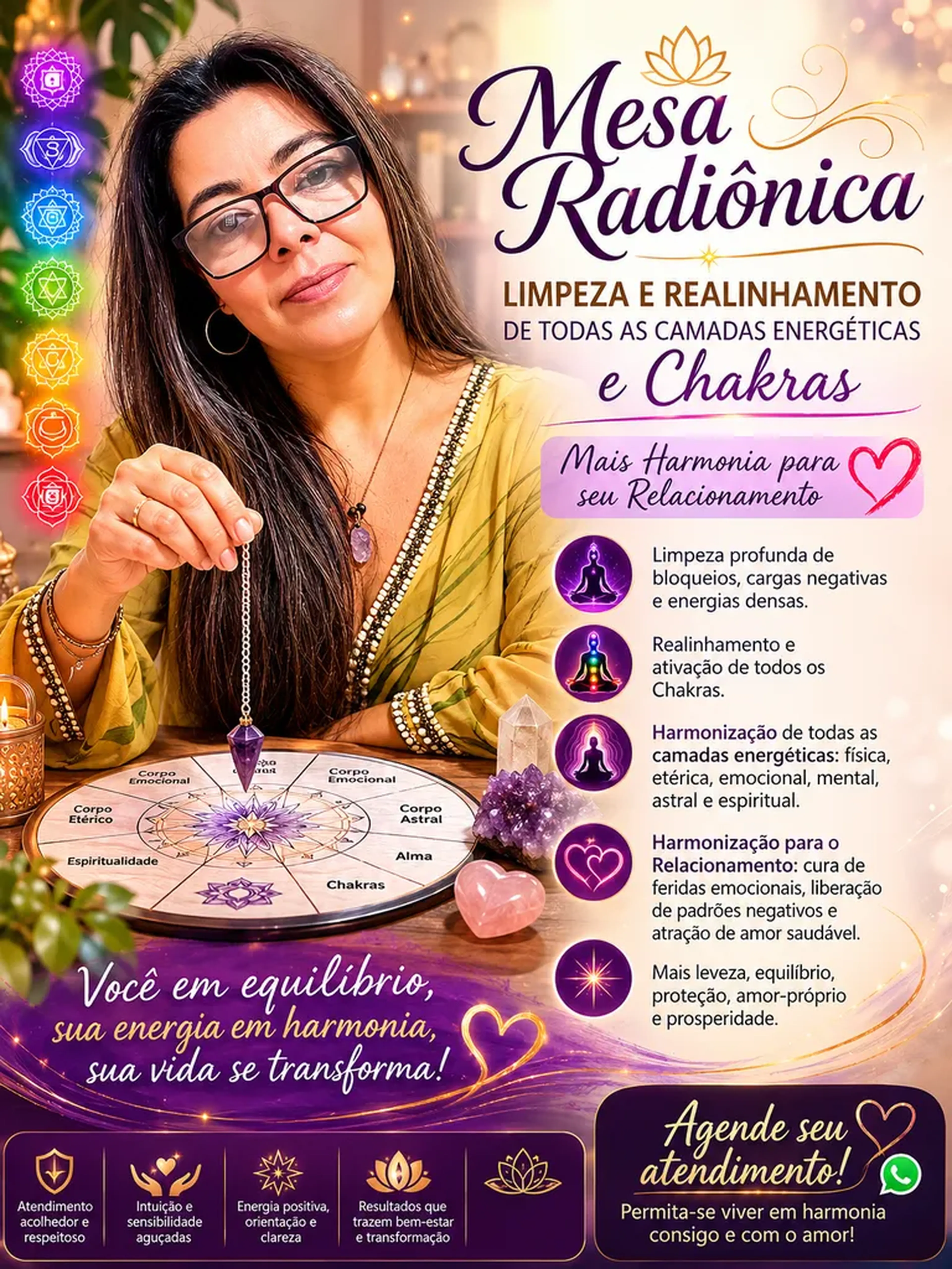 Mesa Raiônica Completa Casal + Harmonização imagem