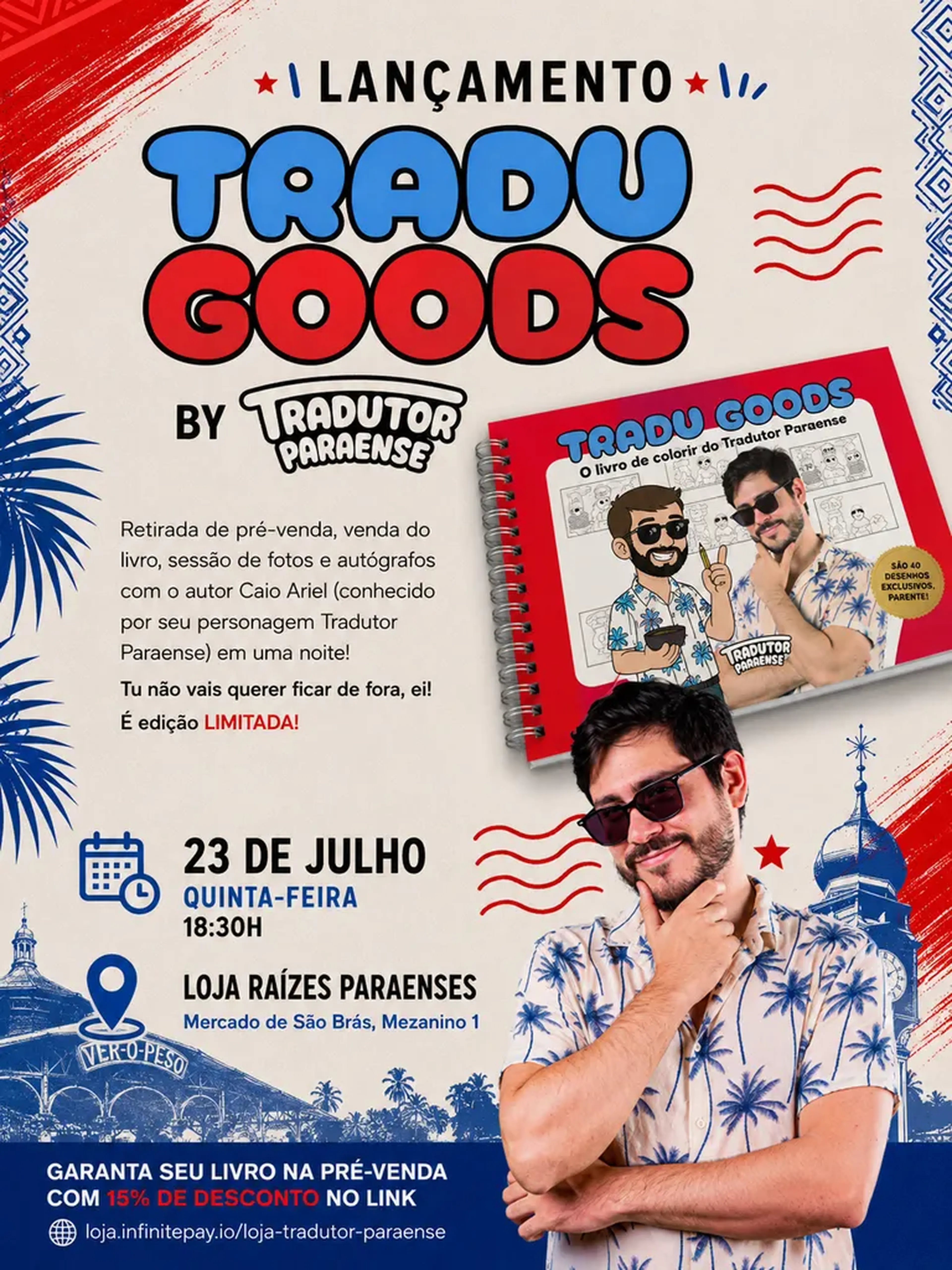 PRÉ-VENDA Tradu Goods - O livro de colorir do Tradutor Paraense imagem