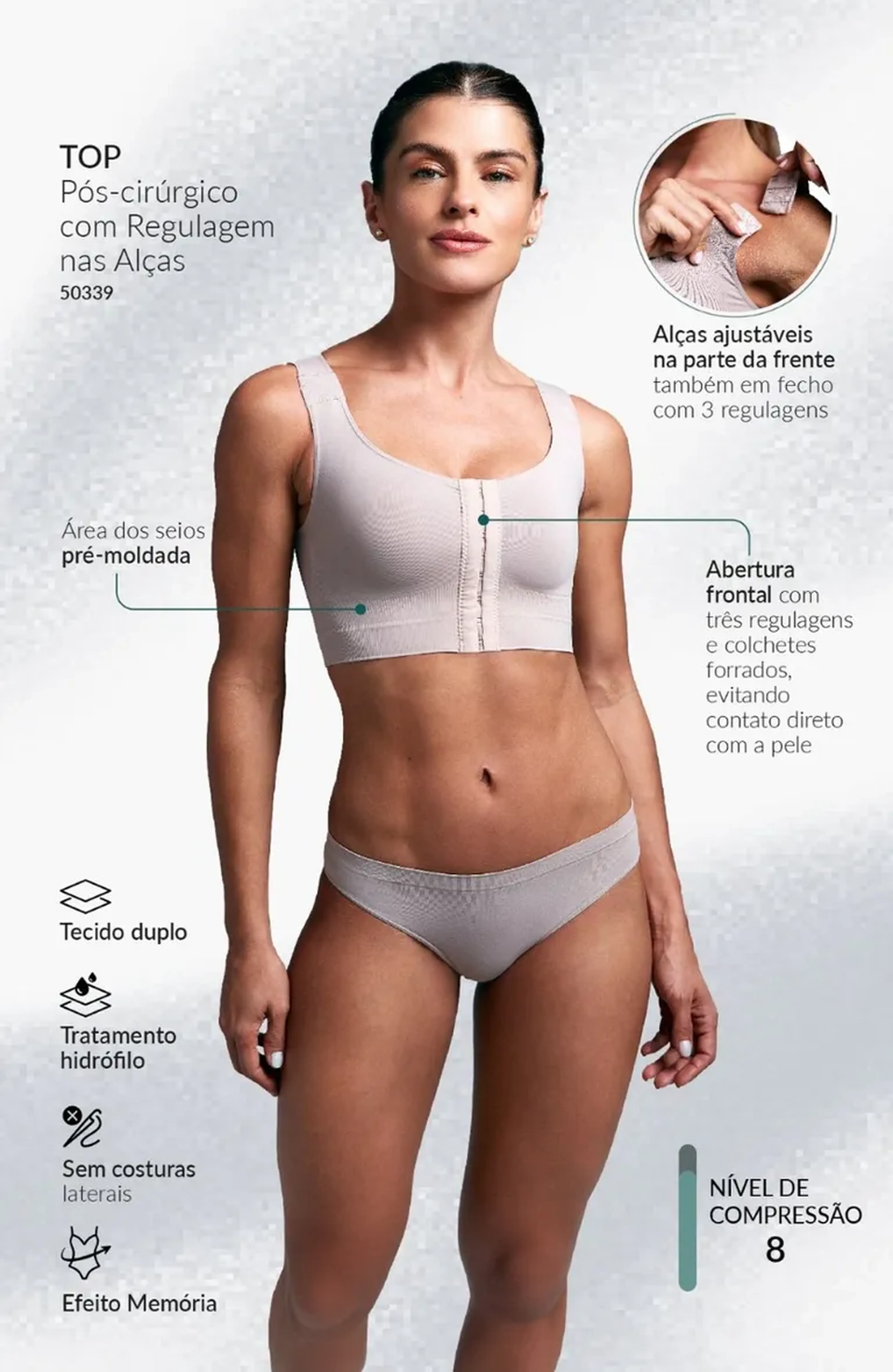 Sutiã compressivo com alça regulável imagem