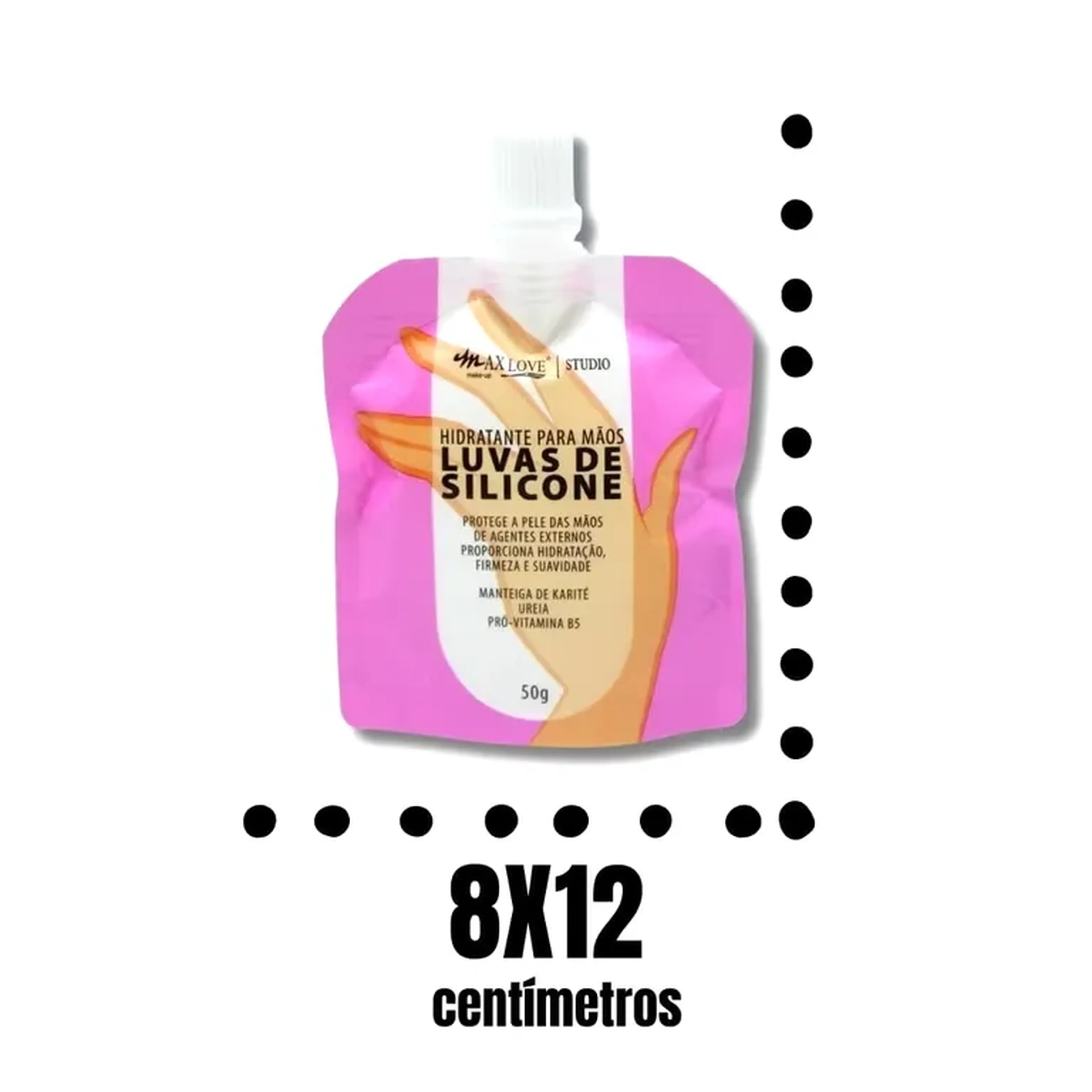 Hidratante para as Mãos Luvas de silicone Max Love imagem