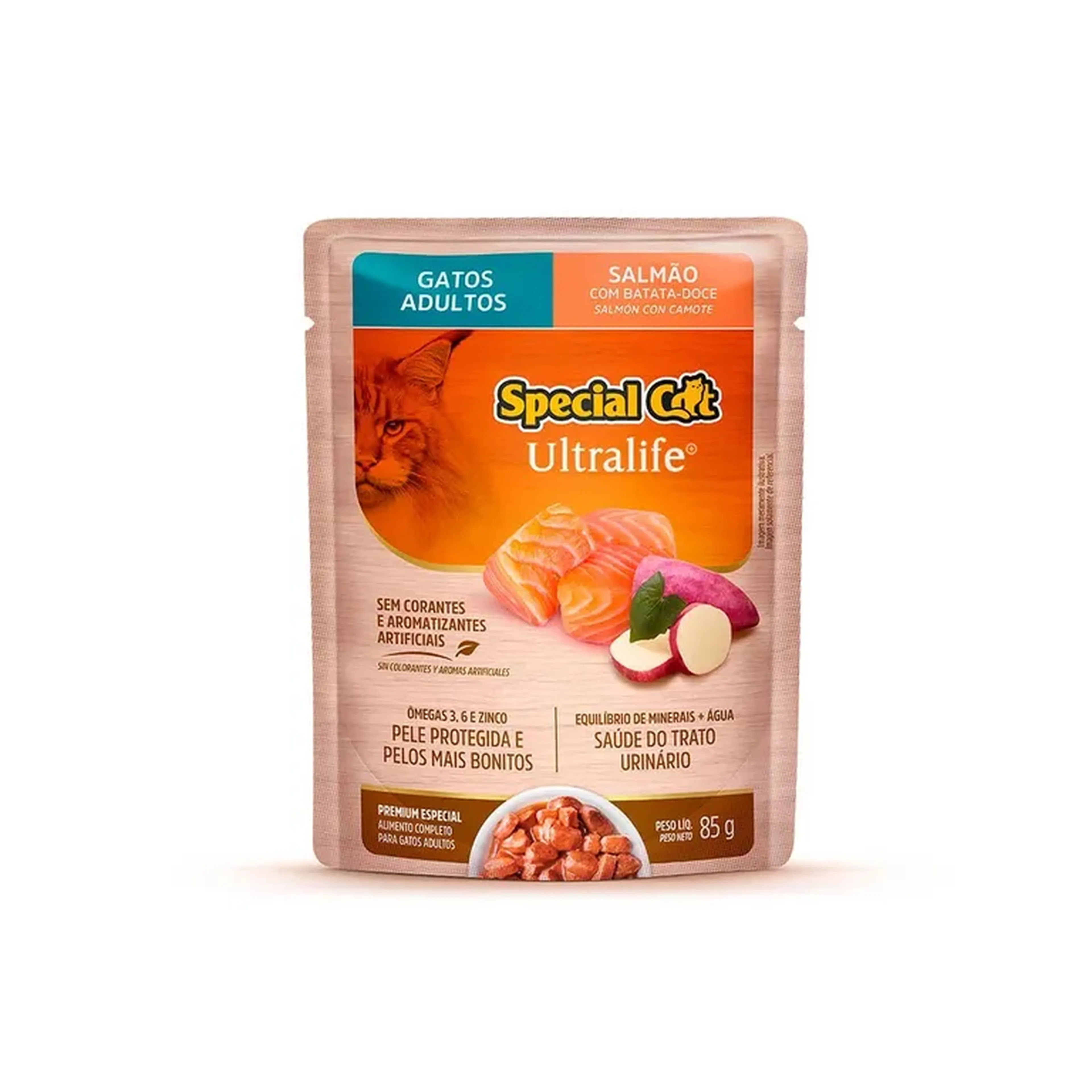 Ração Úmida Special Cat Ultralife Salmão Batata-Doce para Gatos imagem