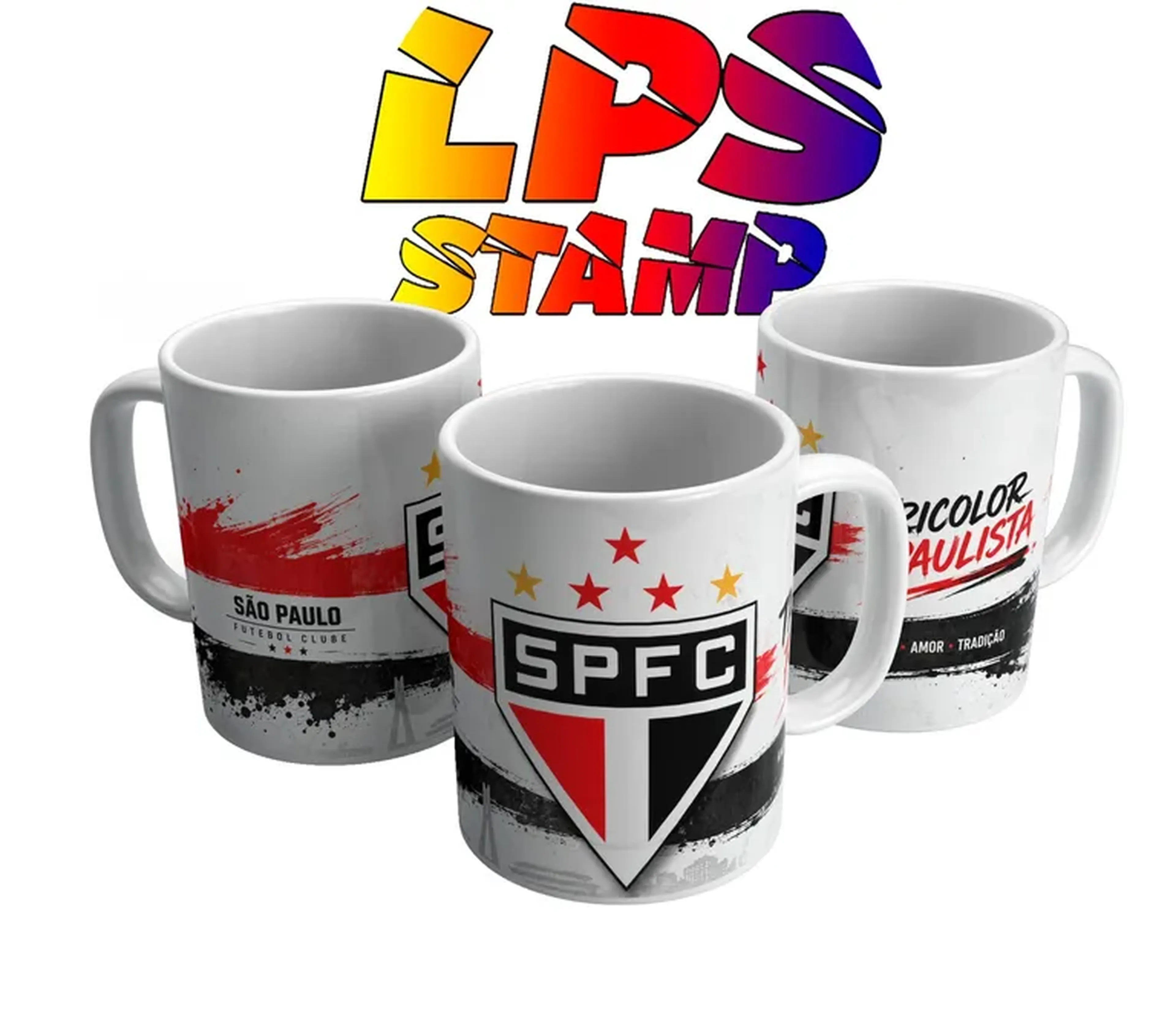 Arte Caneca Personalizada São Paulo FC – Tricolor Paulista 🇾🇪☕ imagem