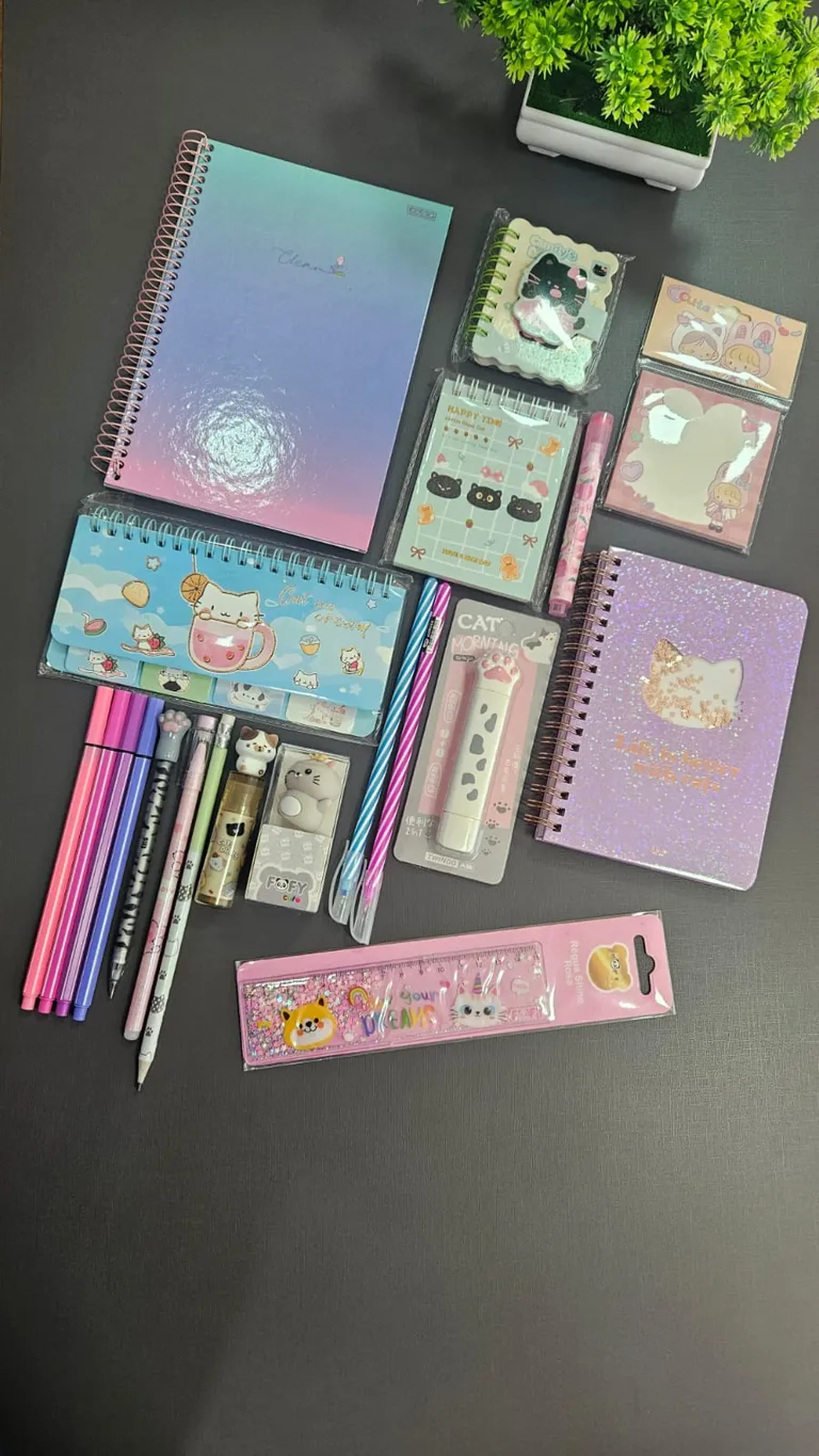 KIT ESCOLAR DE GATINHO imagem