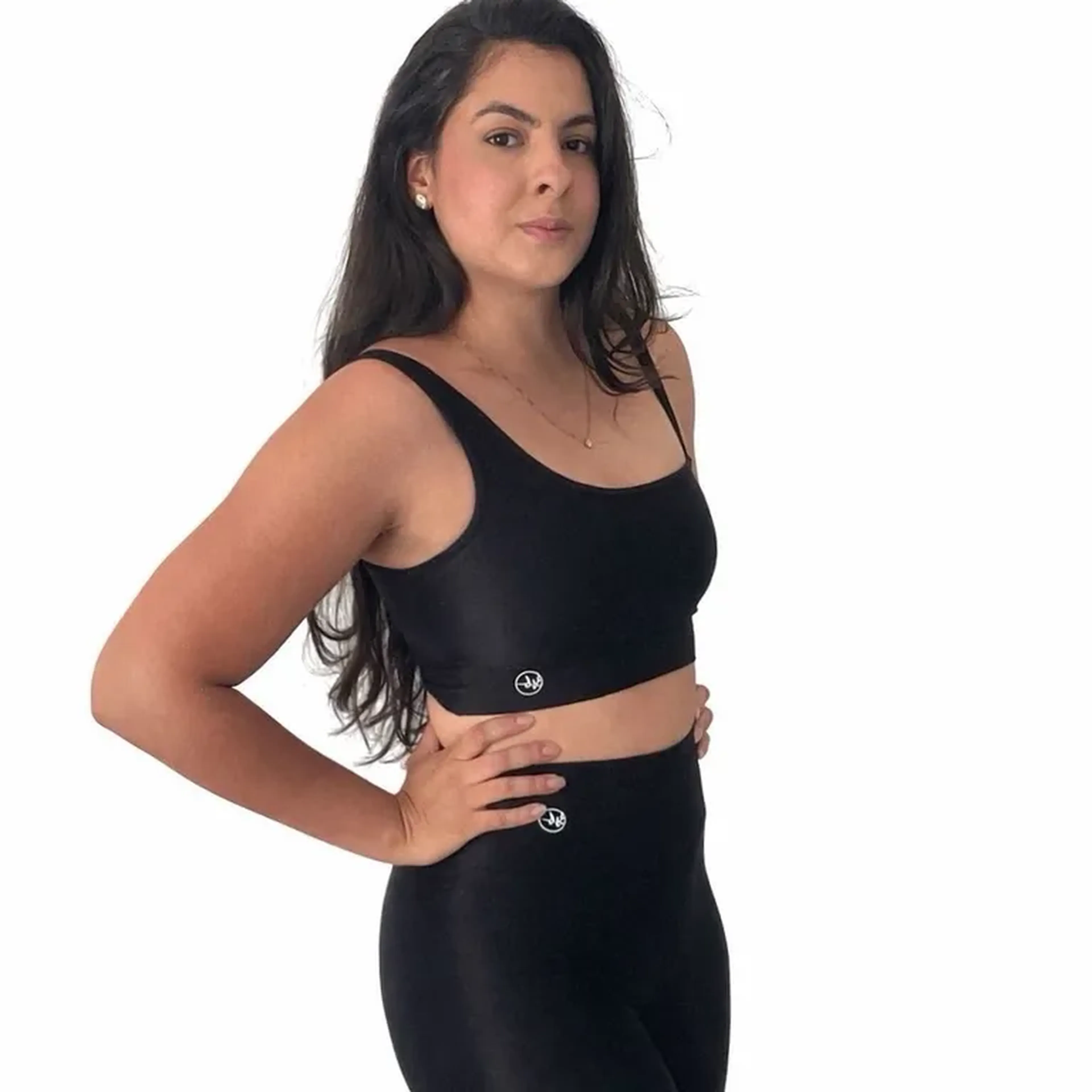 Conjunto Orquídea - Preto imagem