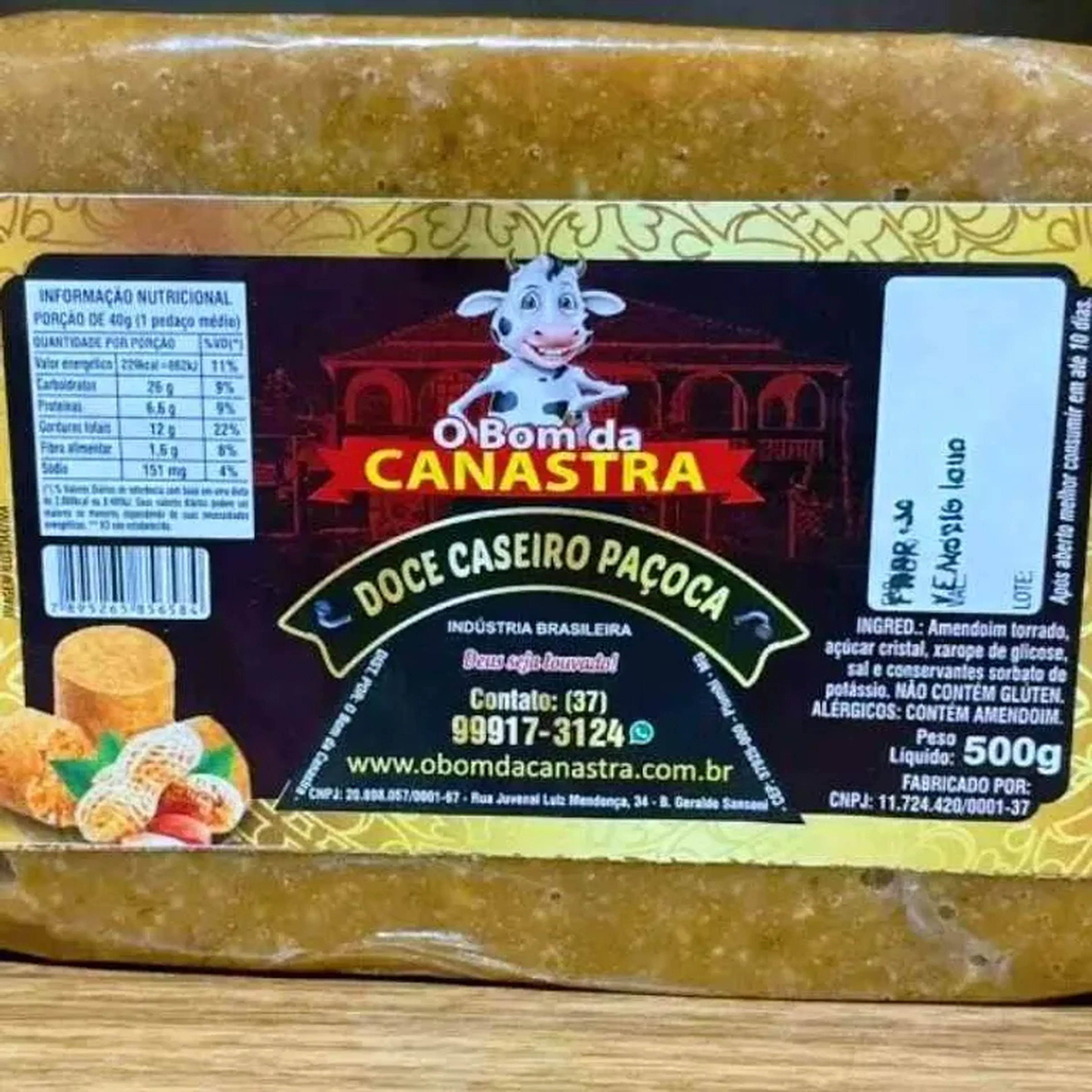 Paçoca barra imagem