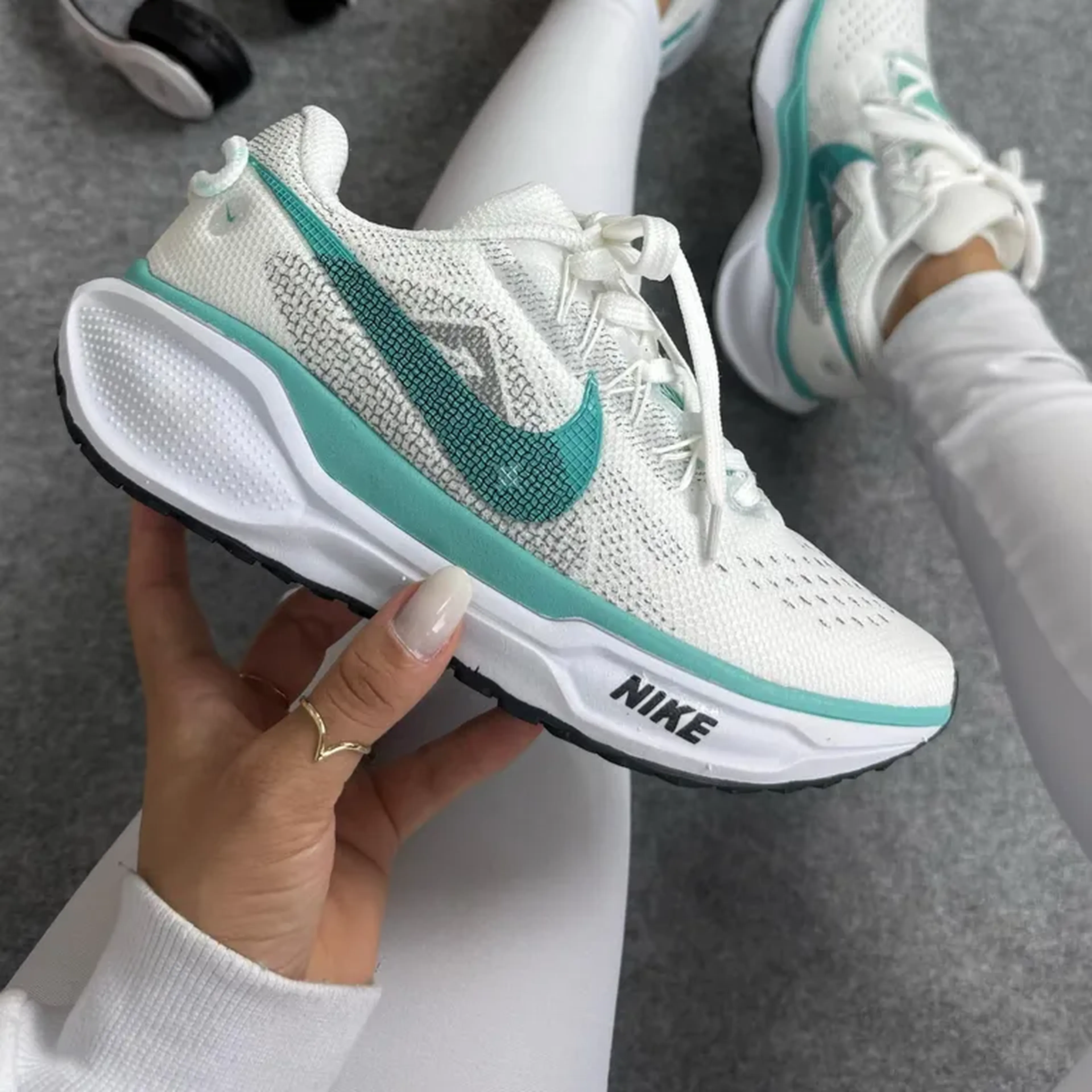 Nike Pegasus Trail 5 Branco Verde imagem