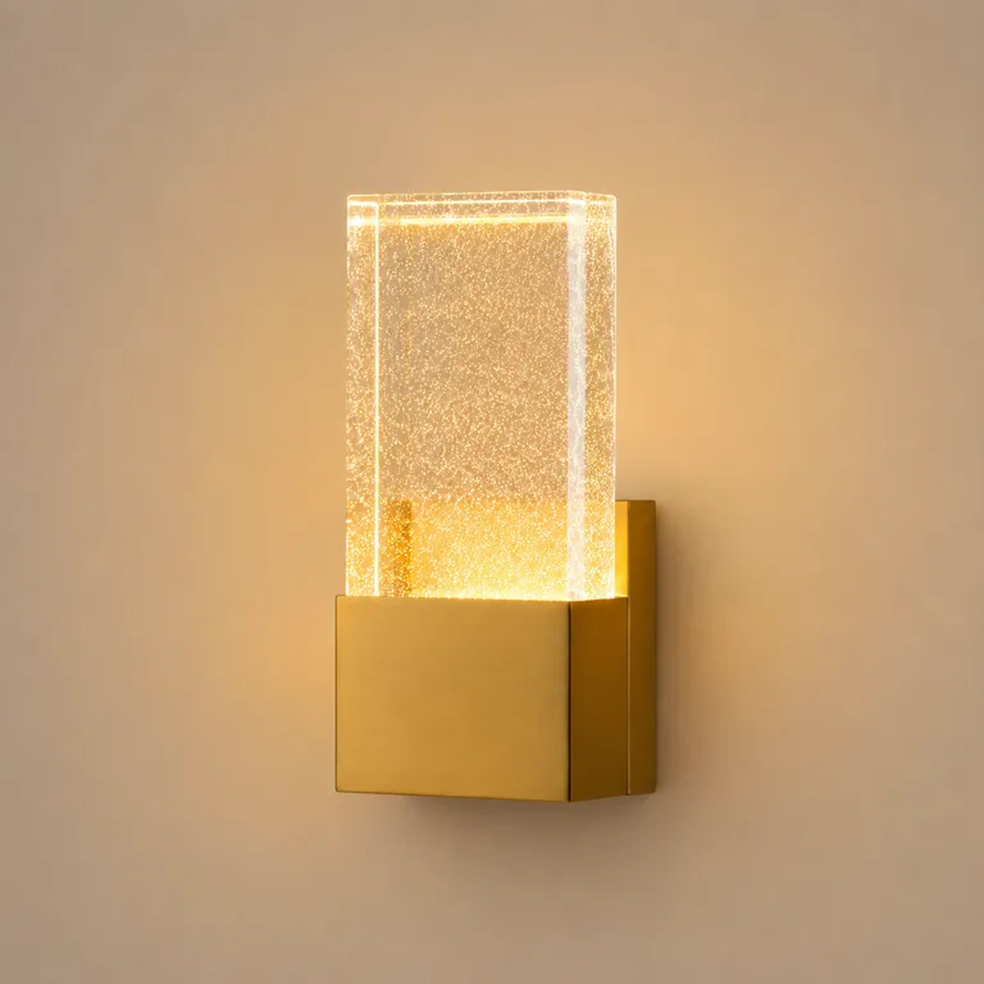 Arandela Cristal Latão Bloco 7D 2.700-6.000K 6W Bivolt 20cm imagem