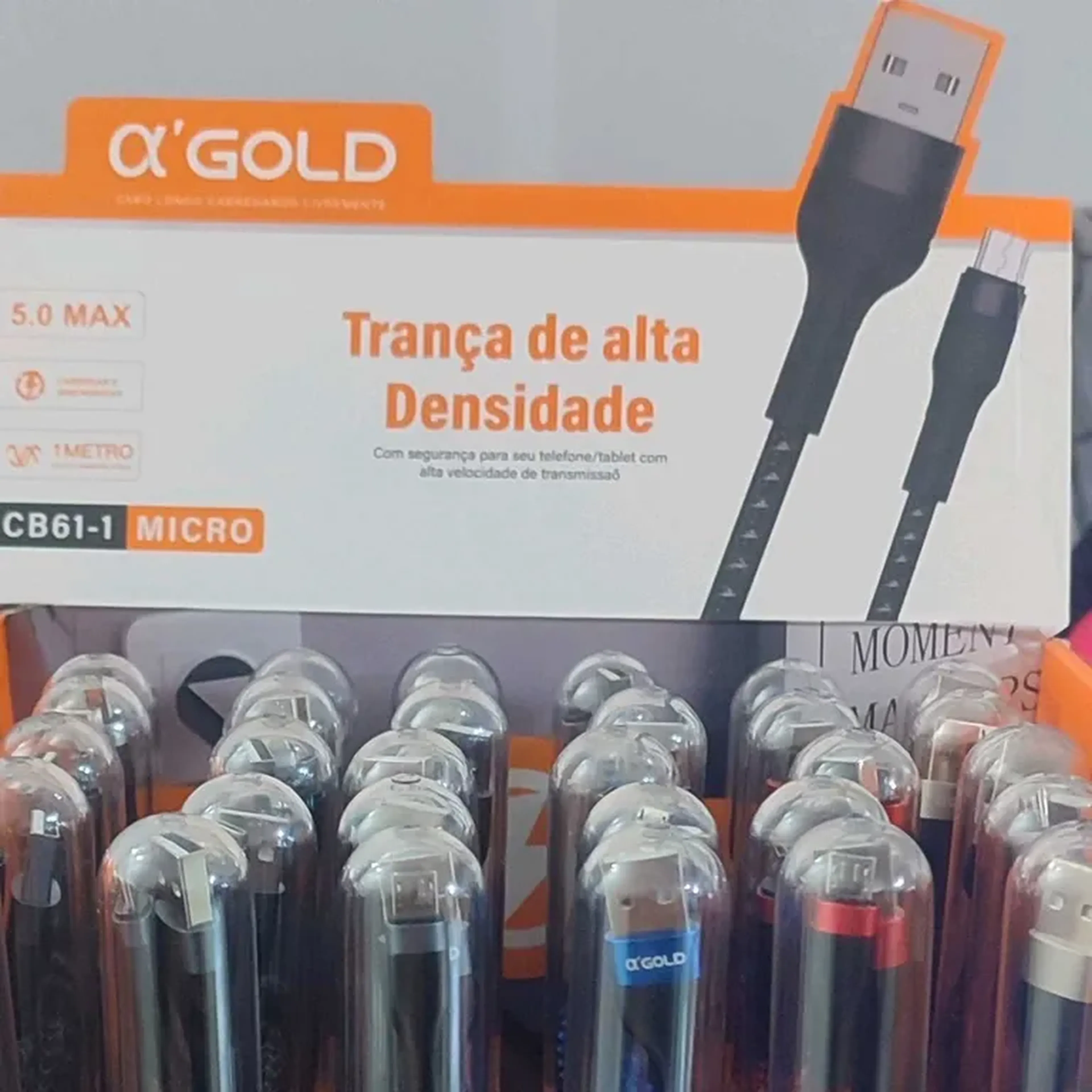 CABO USB V8 H'MASTON 1M CB61-1 imagem