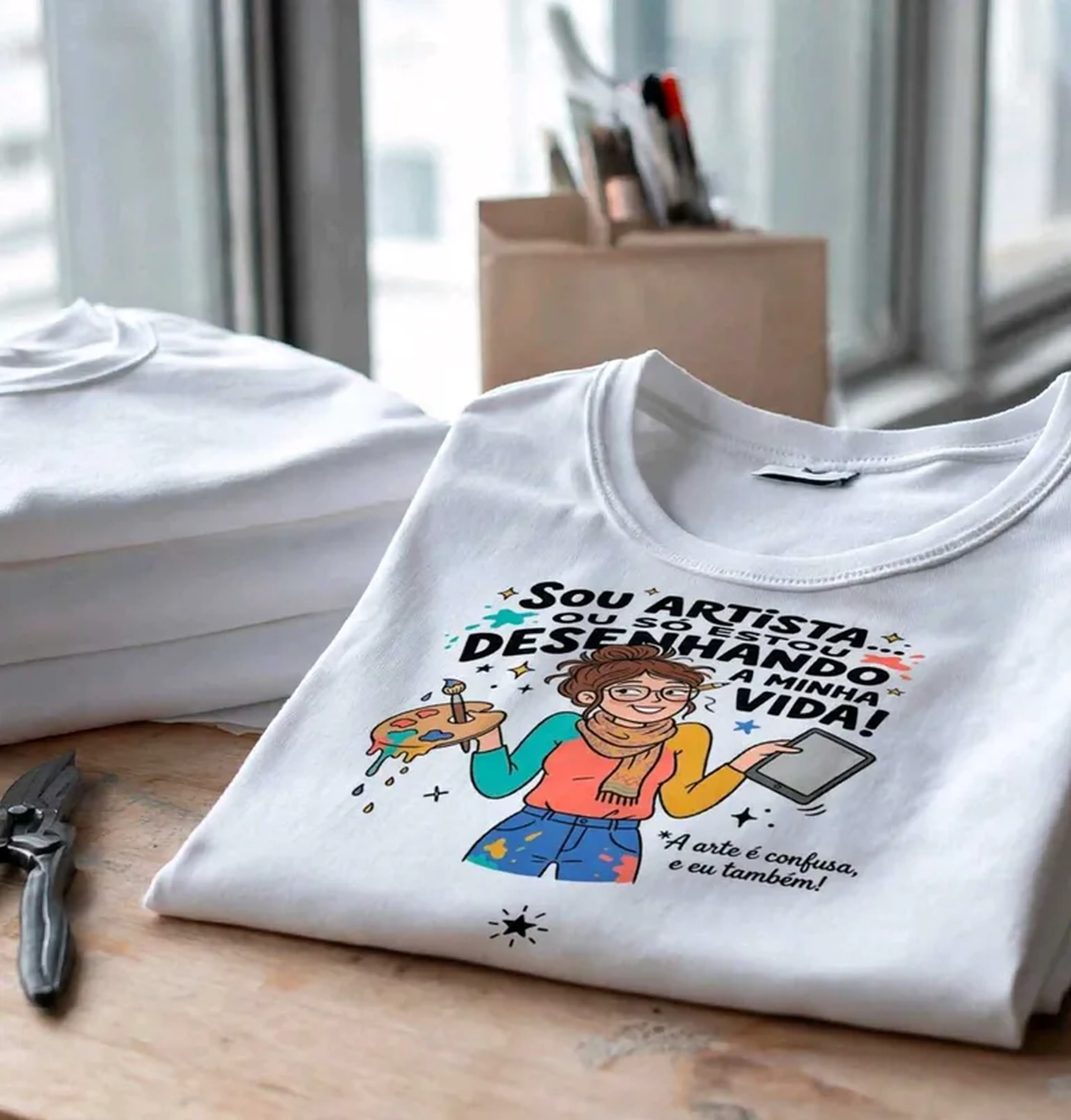 Camiseta artista 🎨 imagem