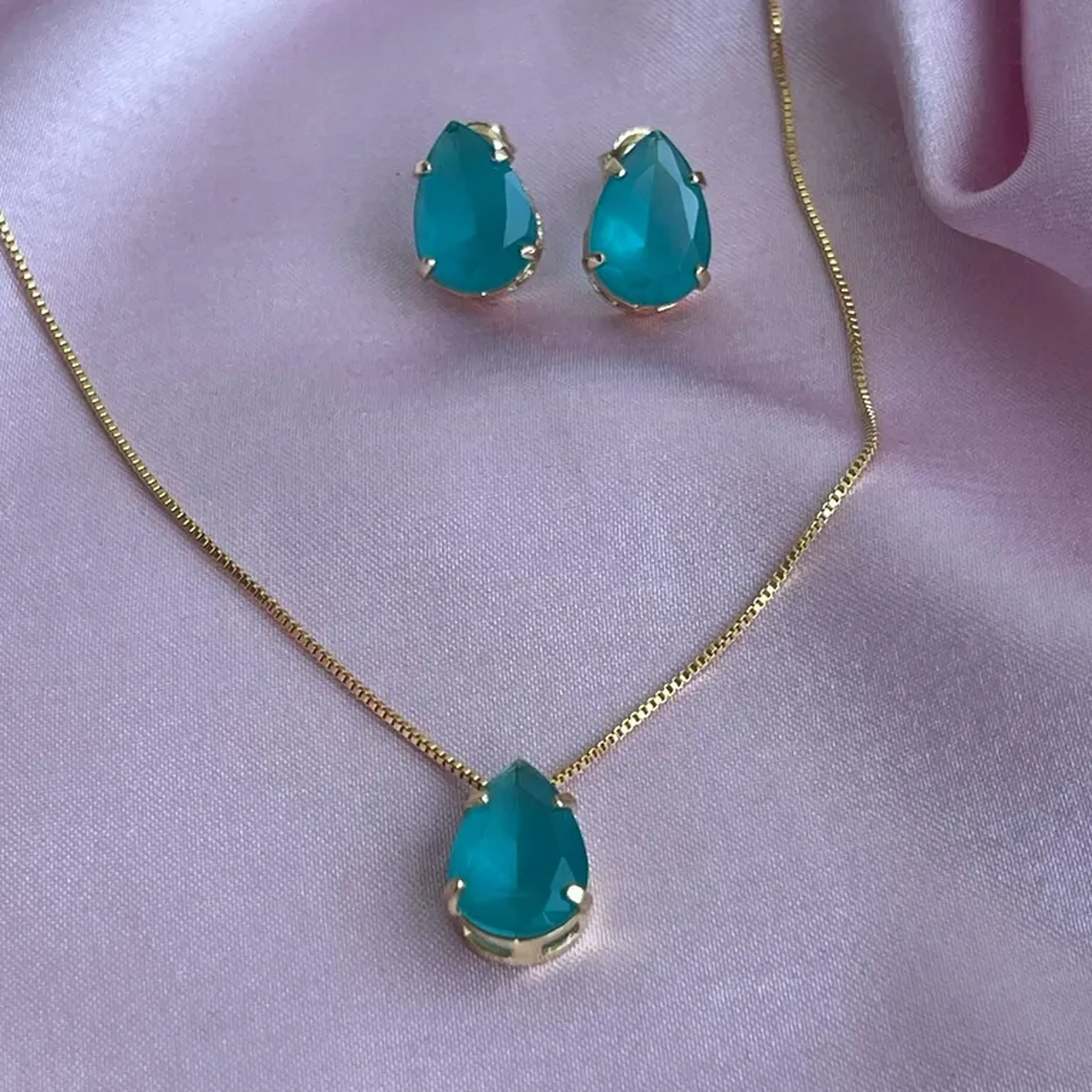 conjunto gota turmalina imagem