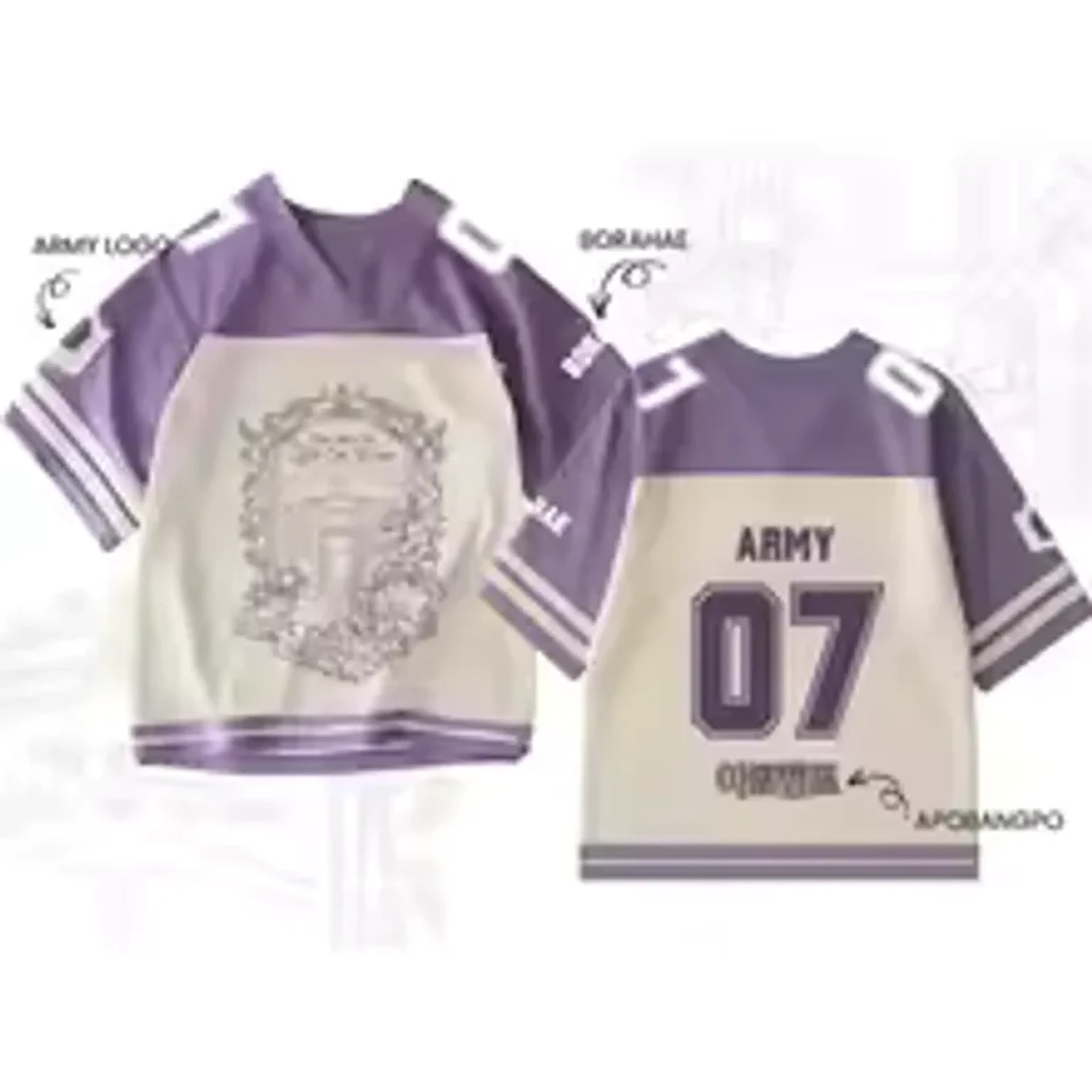 CAMISETA ARMY - 07 BORAHAE ROXA imagem