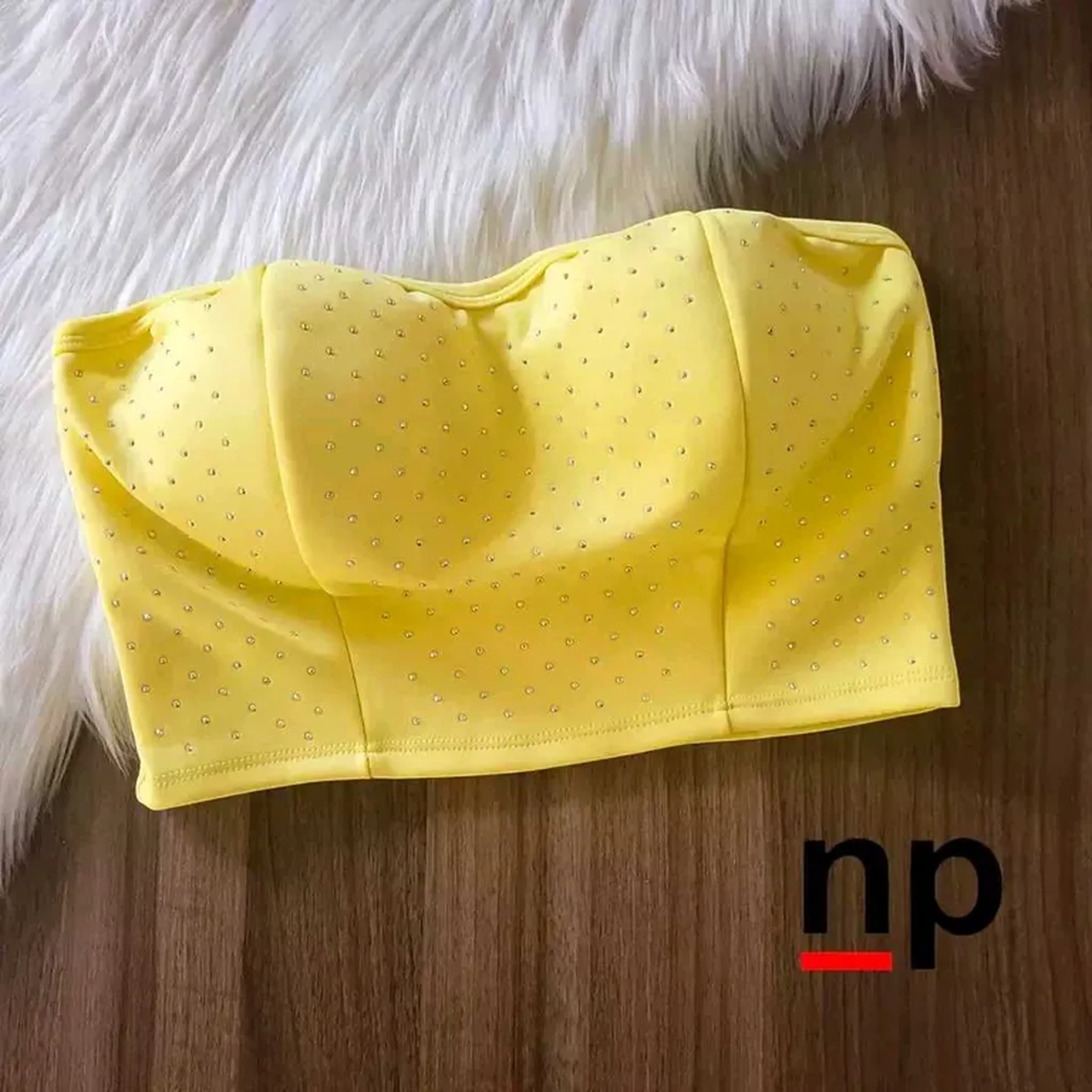 Cropped Shine Amarelo imagem