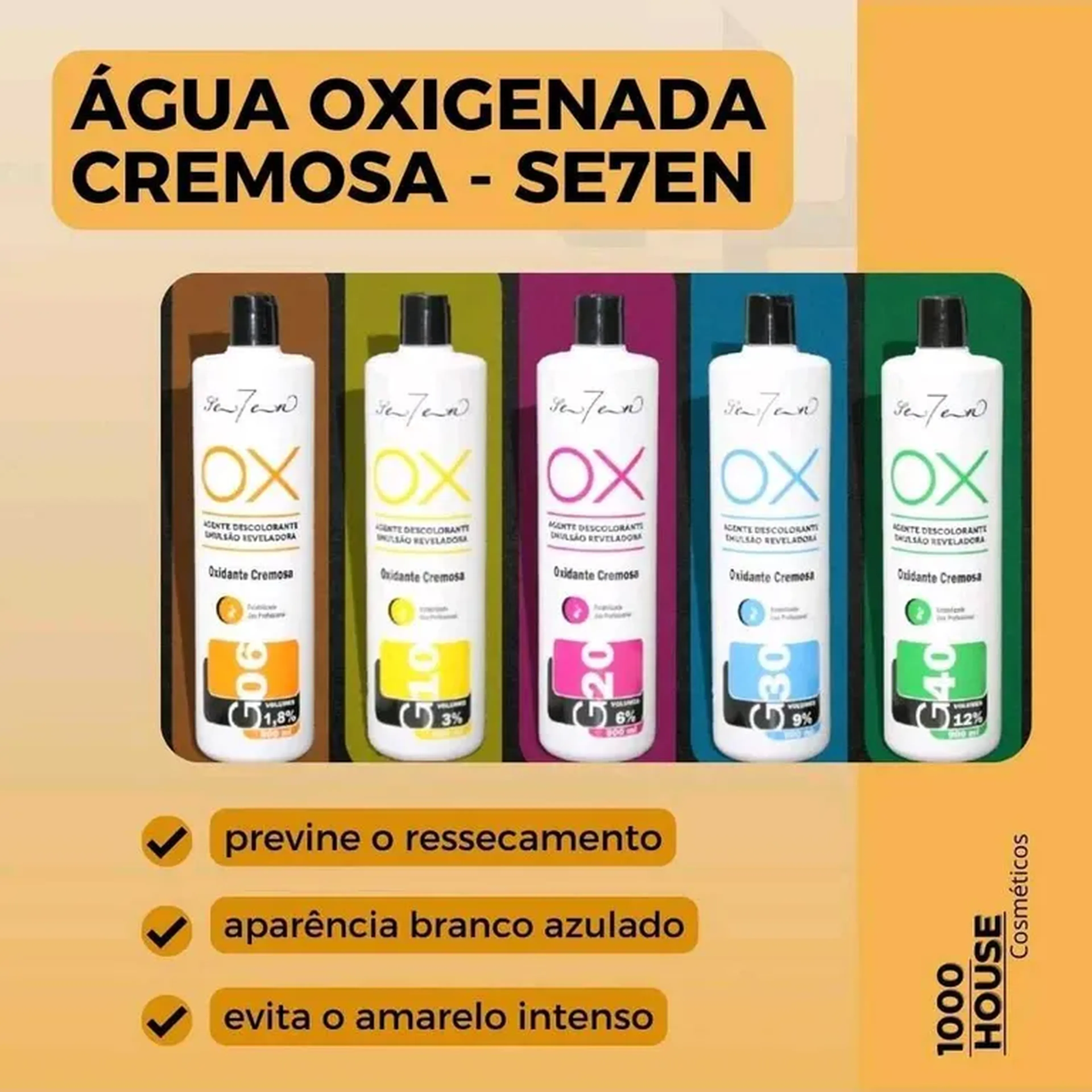 Água oxigenada cremosa Se7en imagem