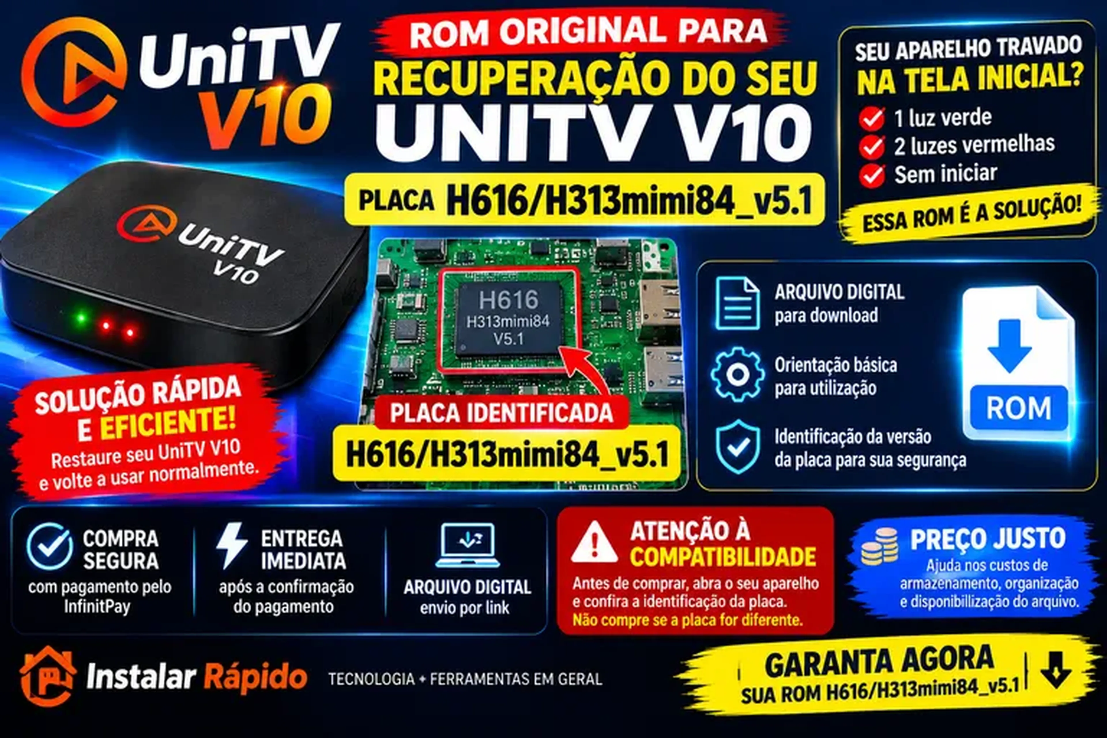 ROM UniTV V10 Rom para Varias placas imagem