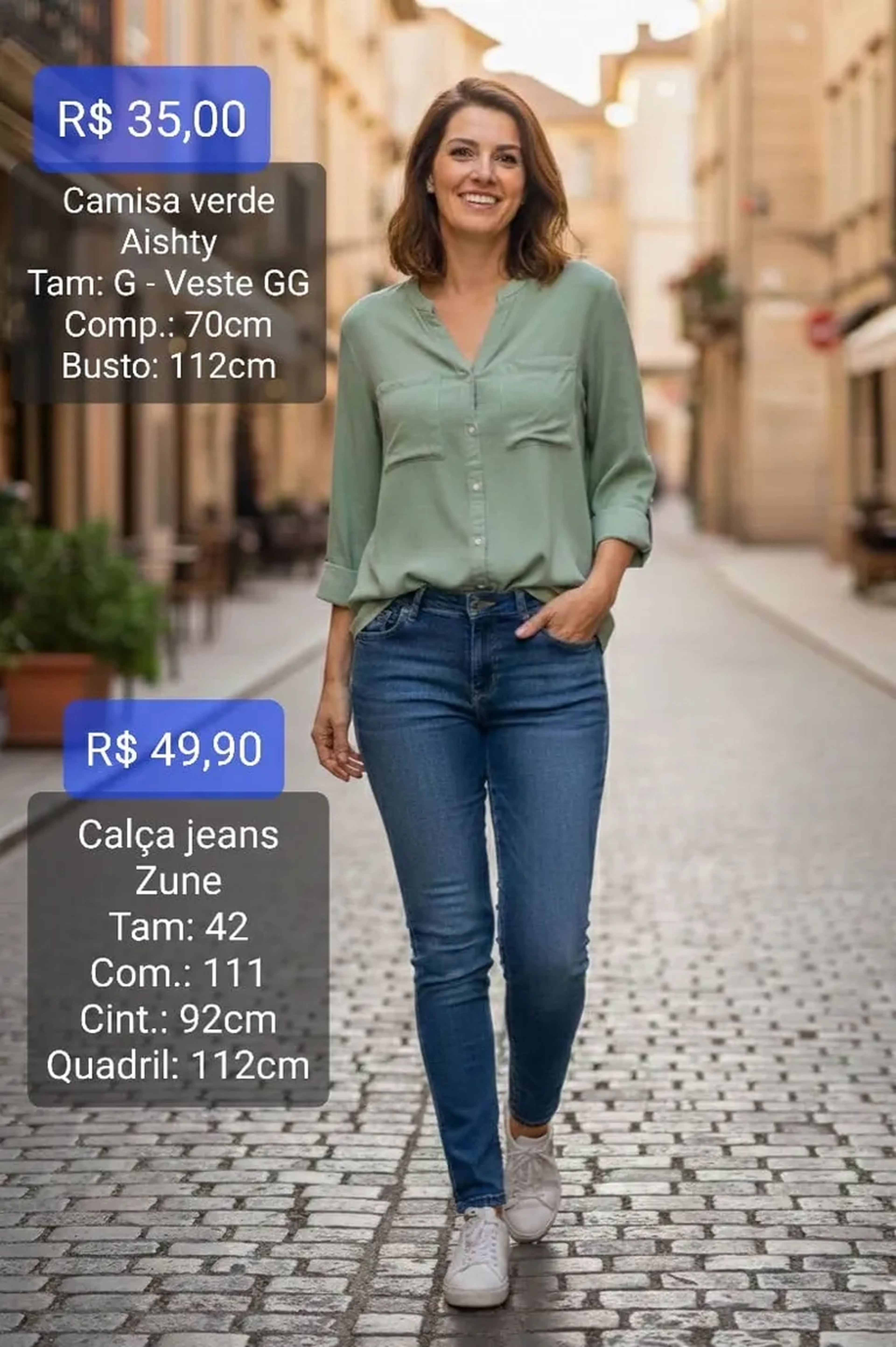 Calça Jeans Zune 42 imagem