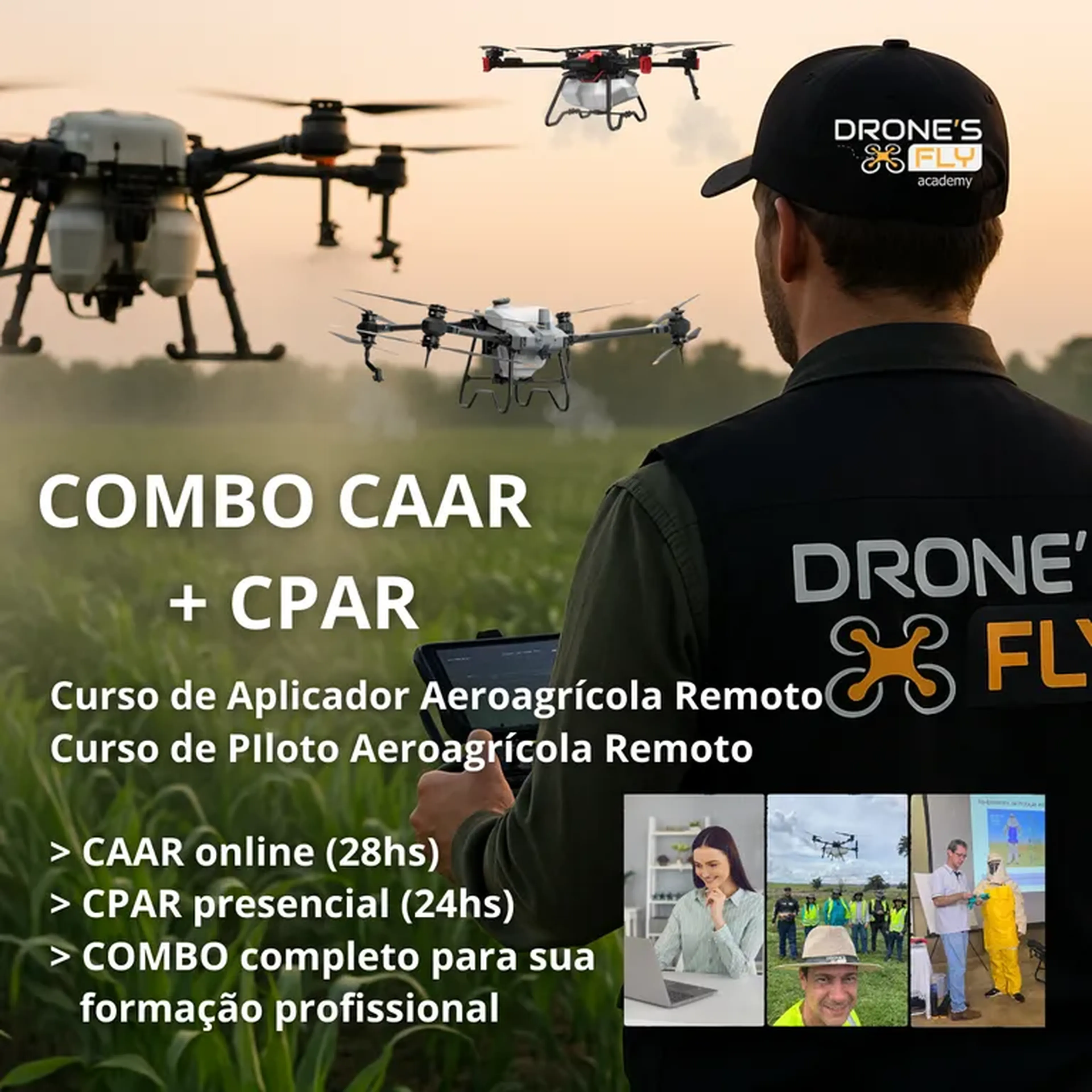 🚁 COMBO CAAR + CPAR — Formação Profissional em Drones Agrícolas imagem